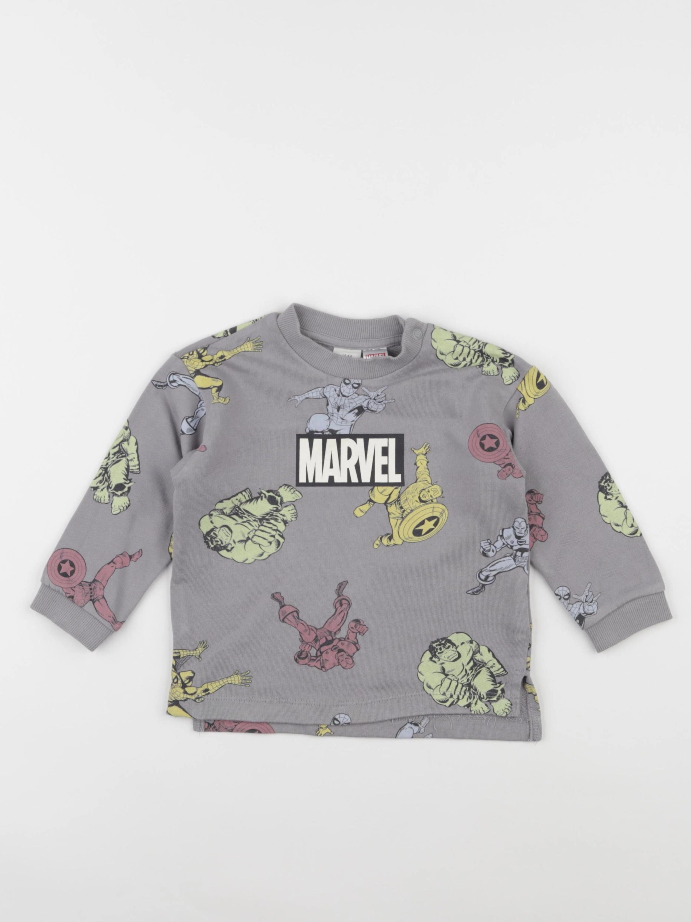 H&M - sweat multicolore - 9/12 mois