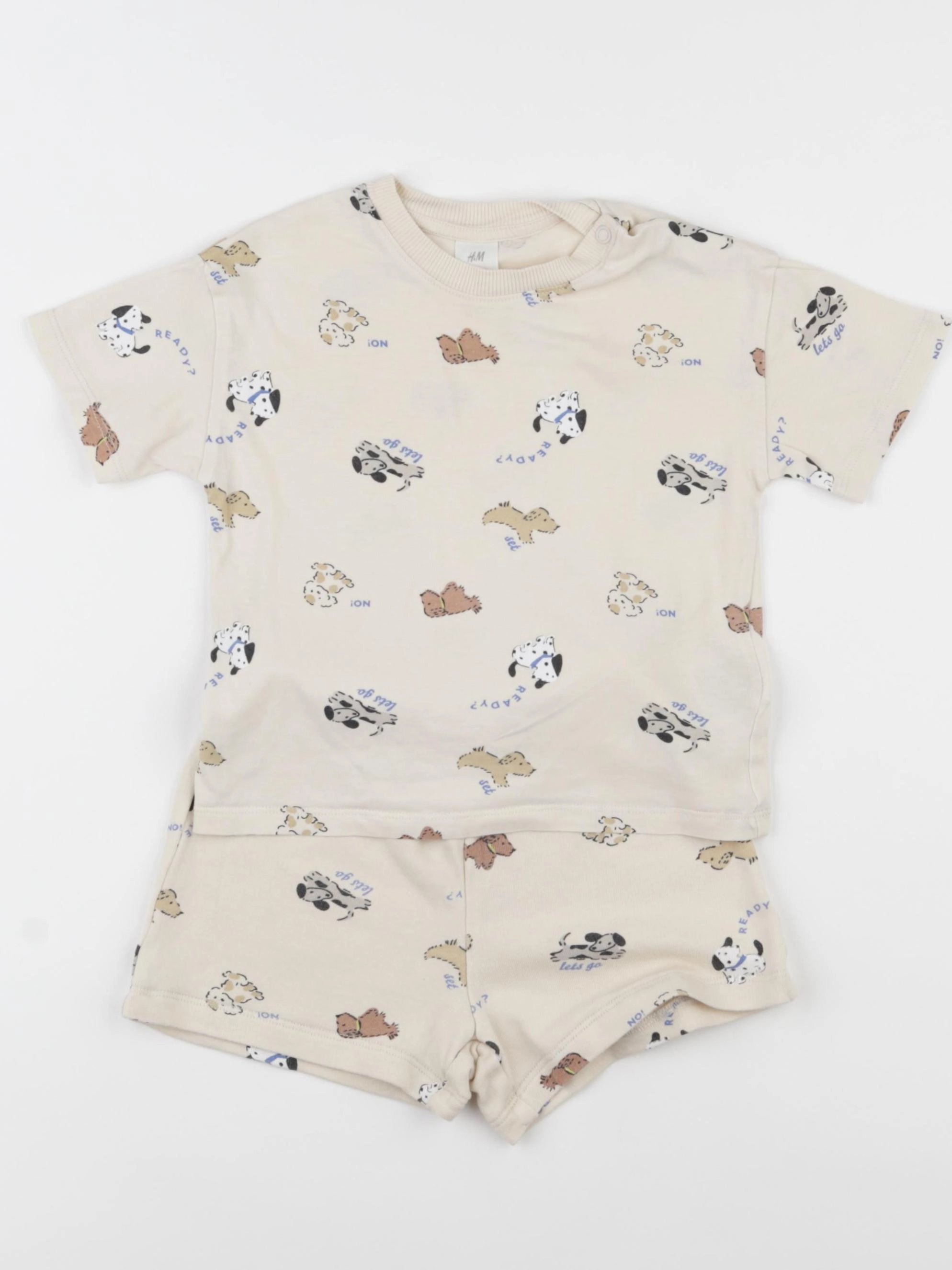 H&M - pyjama coton marron - 12/18 mois