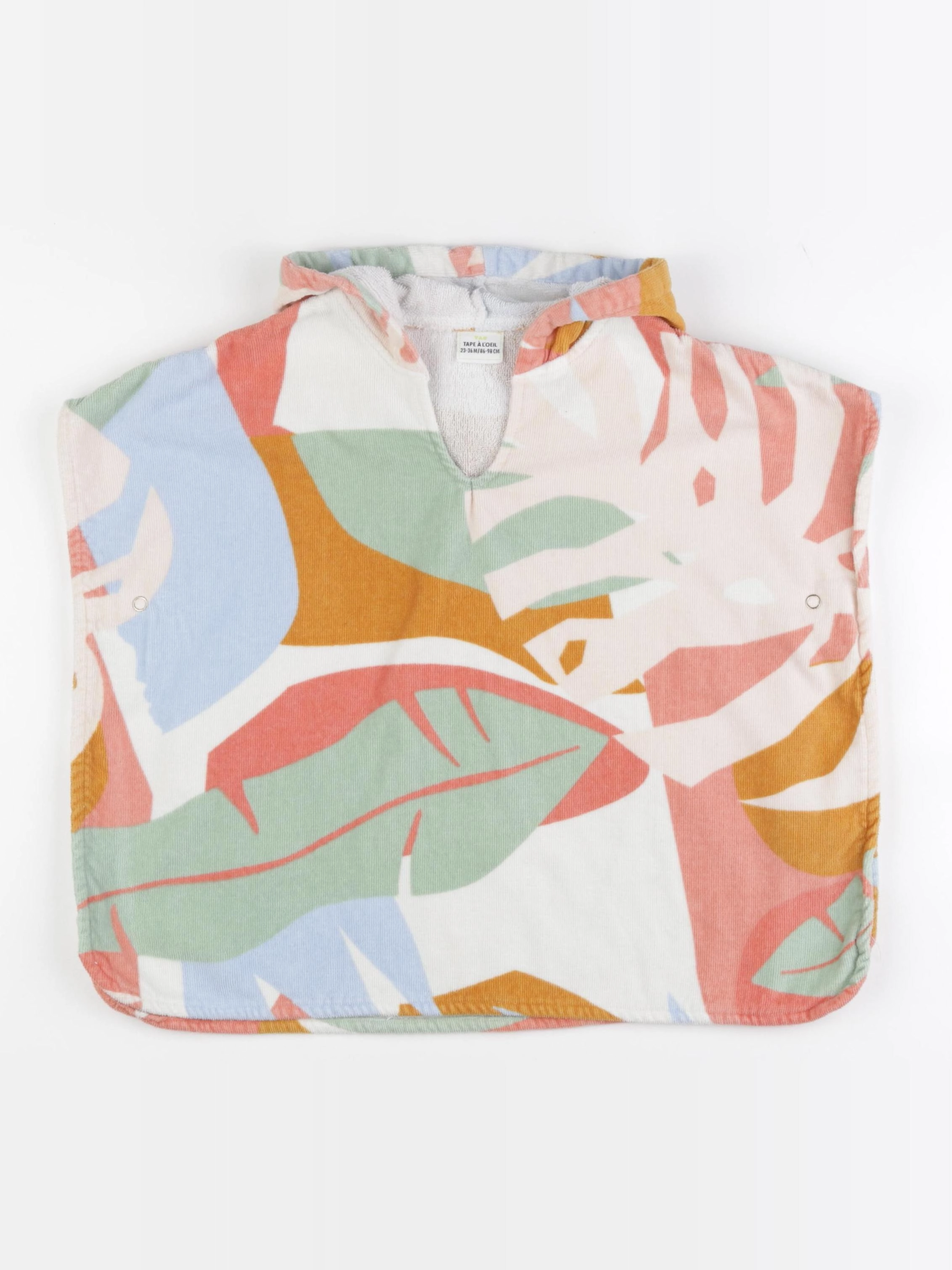 Tape à l'oeil - cape de bain multicolore - 24/36 mois