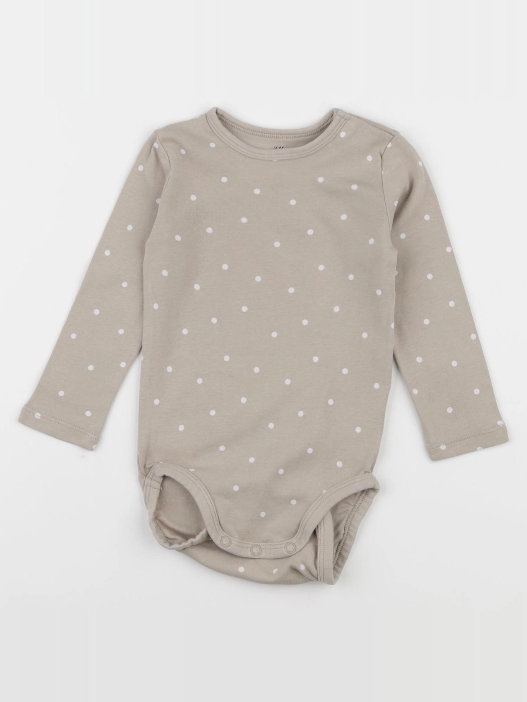 H&M - body marron - 9/12 mois