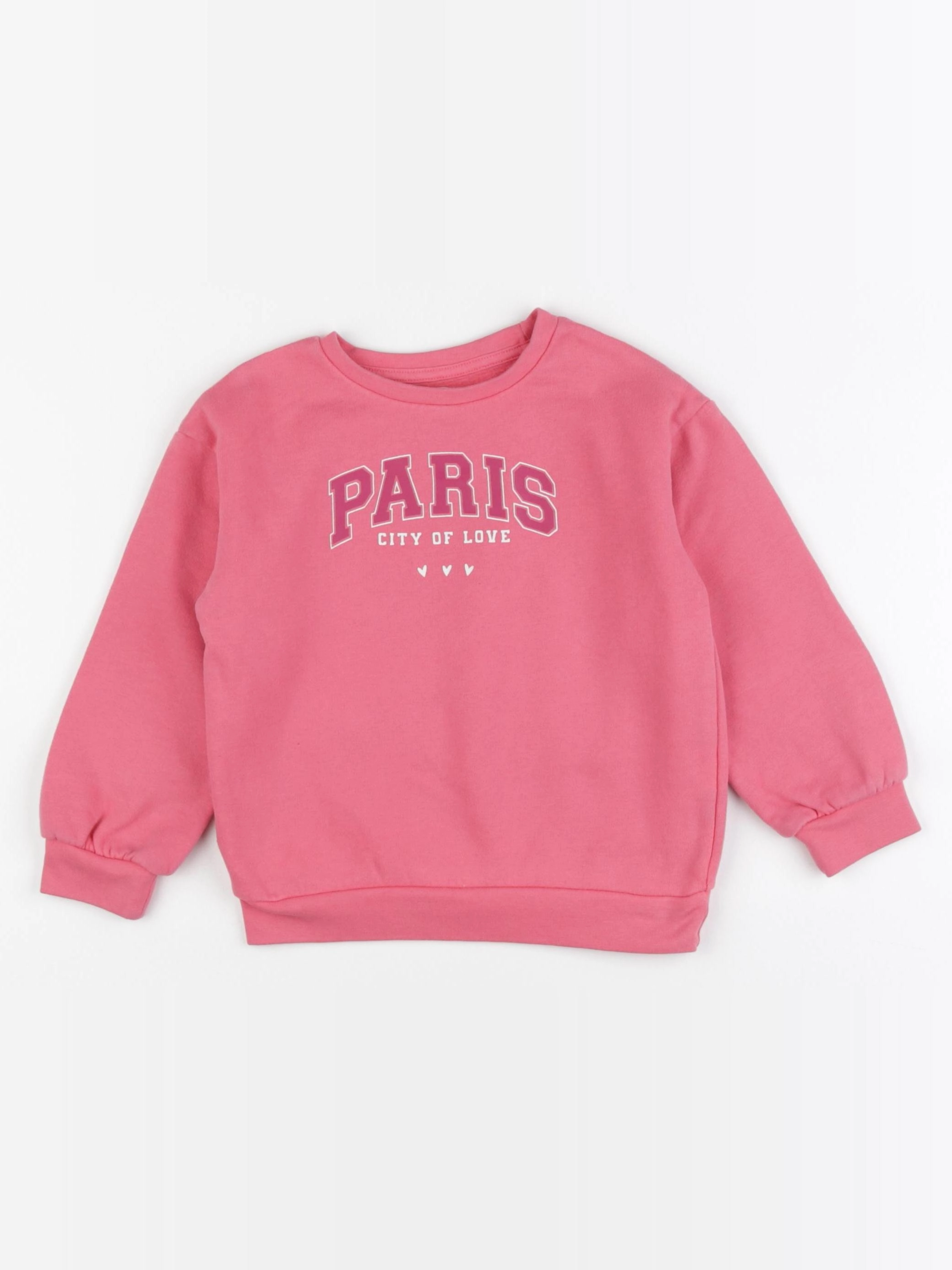 Vertbaudet - sweat rose - 4 ans