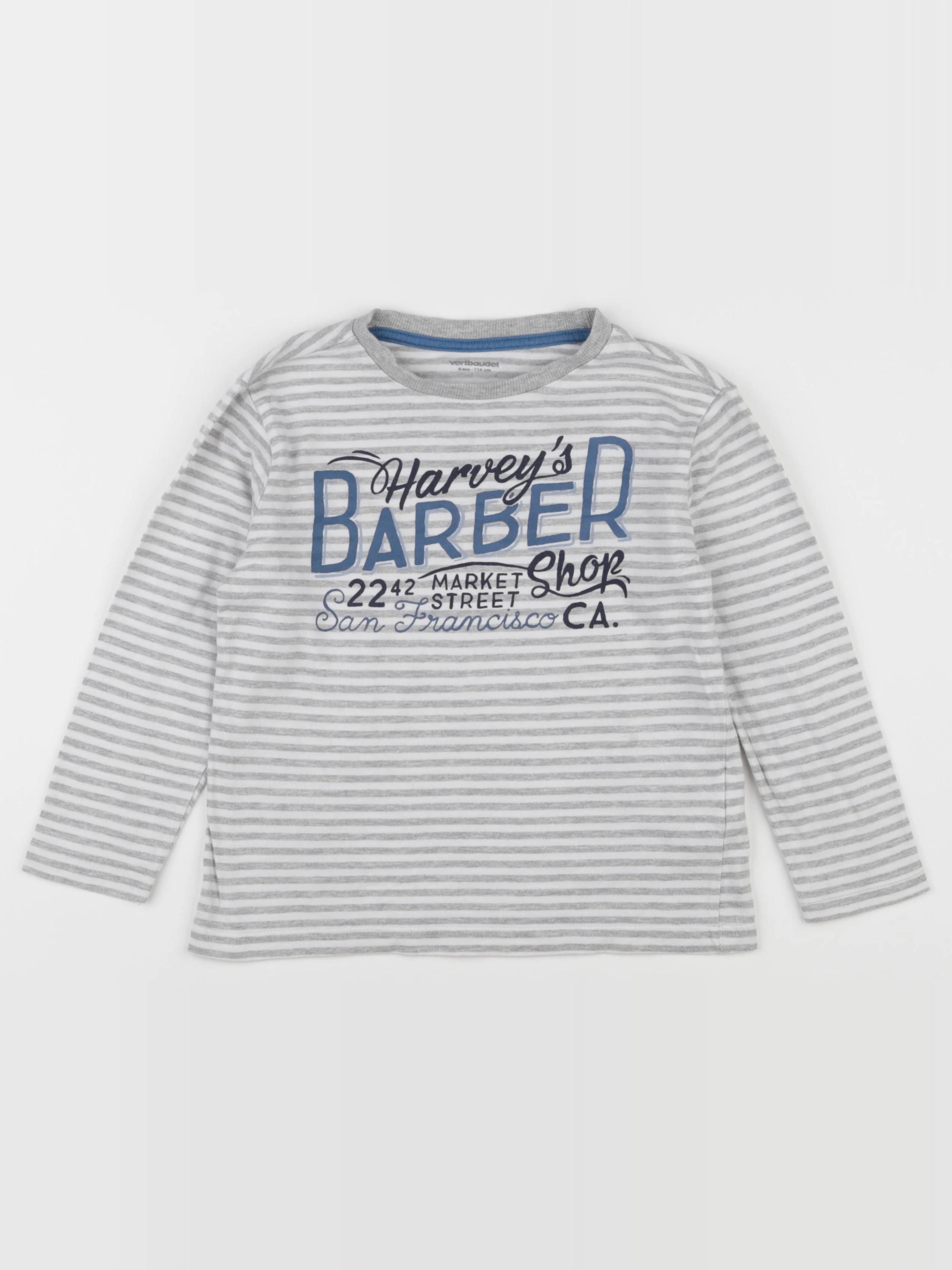 Vertbaudet - tee-shirt gris - 6 ans