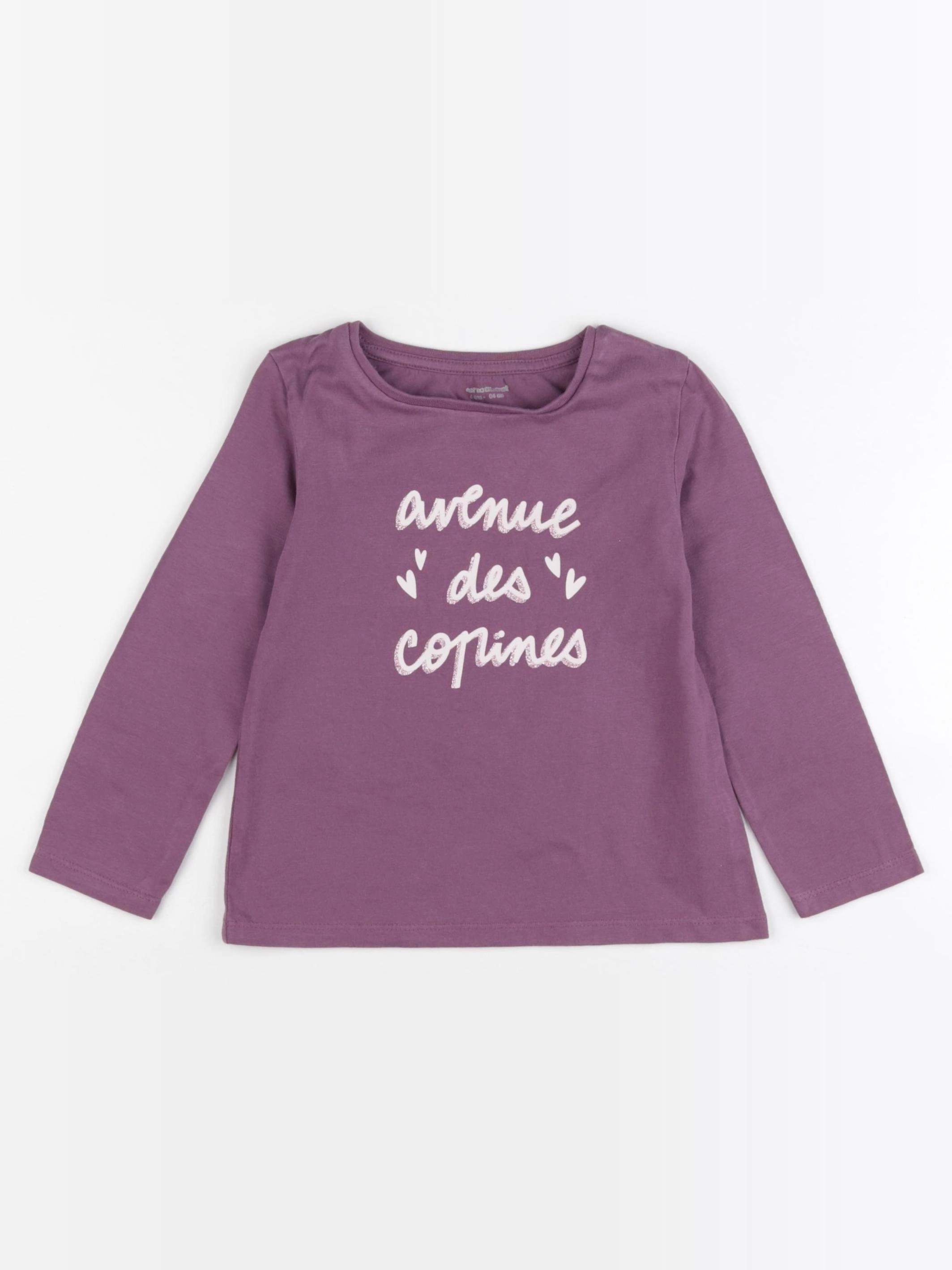 Vertbaudet - tee-shirt rose - 4 ans