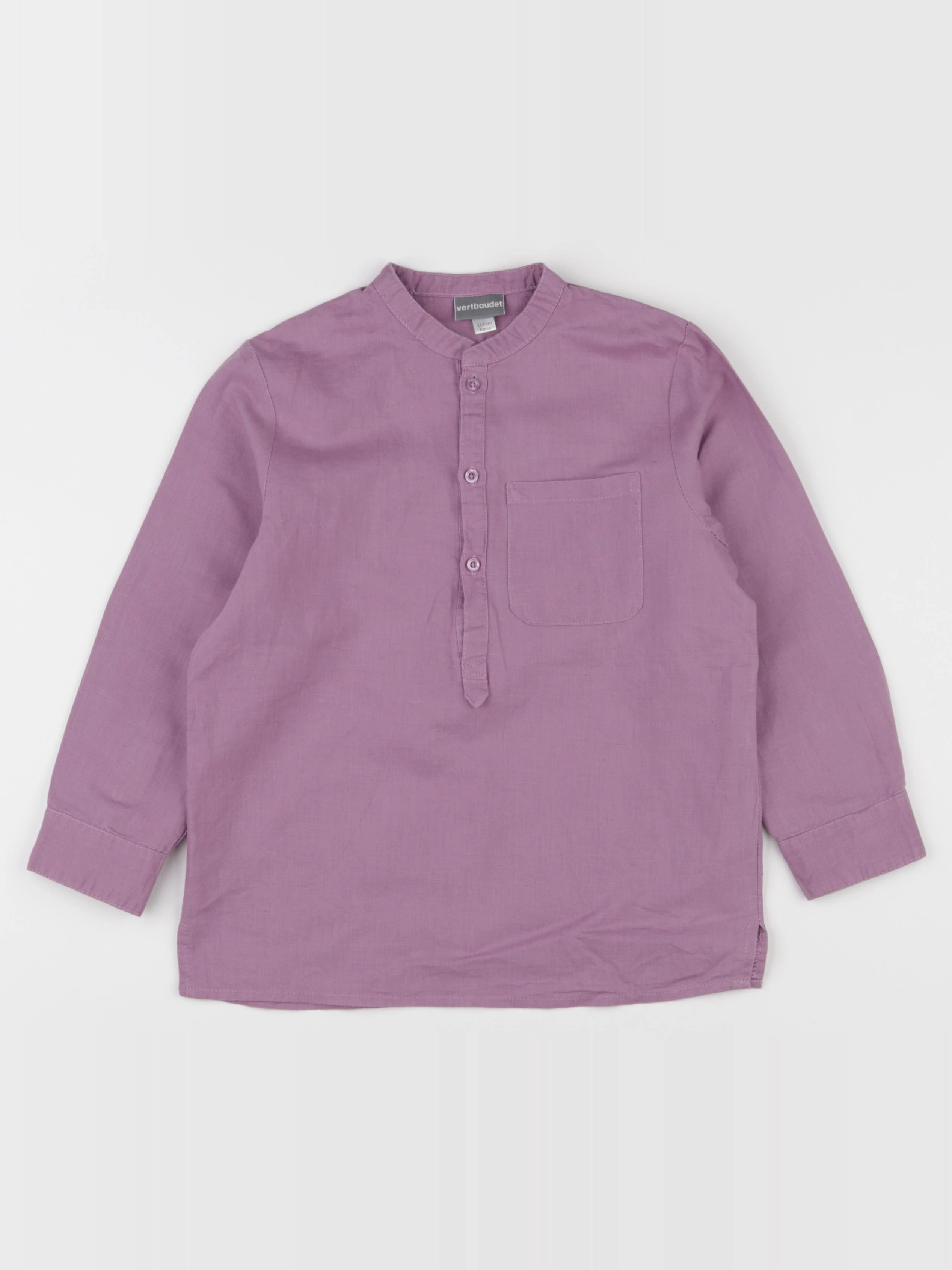 Vertbaudet - chemise rose - 6 ans