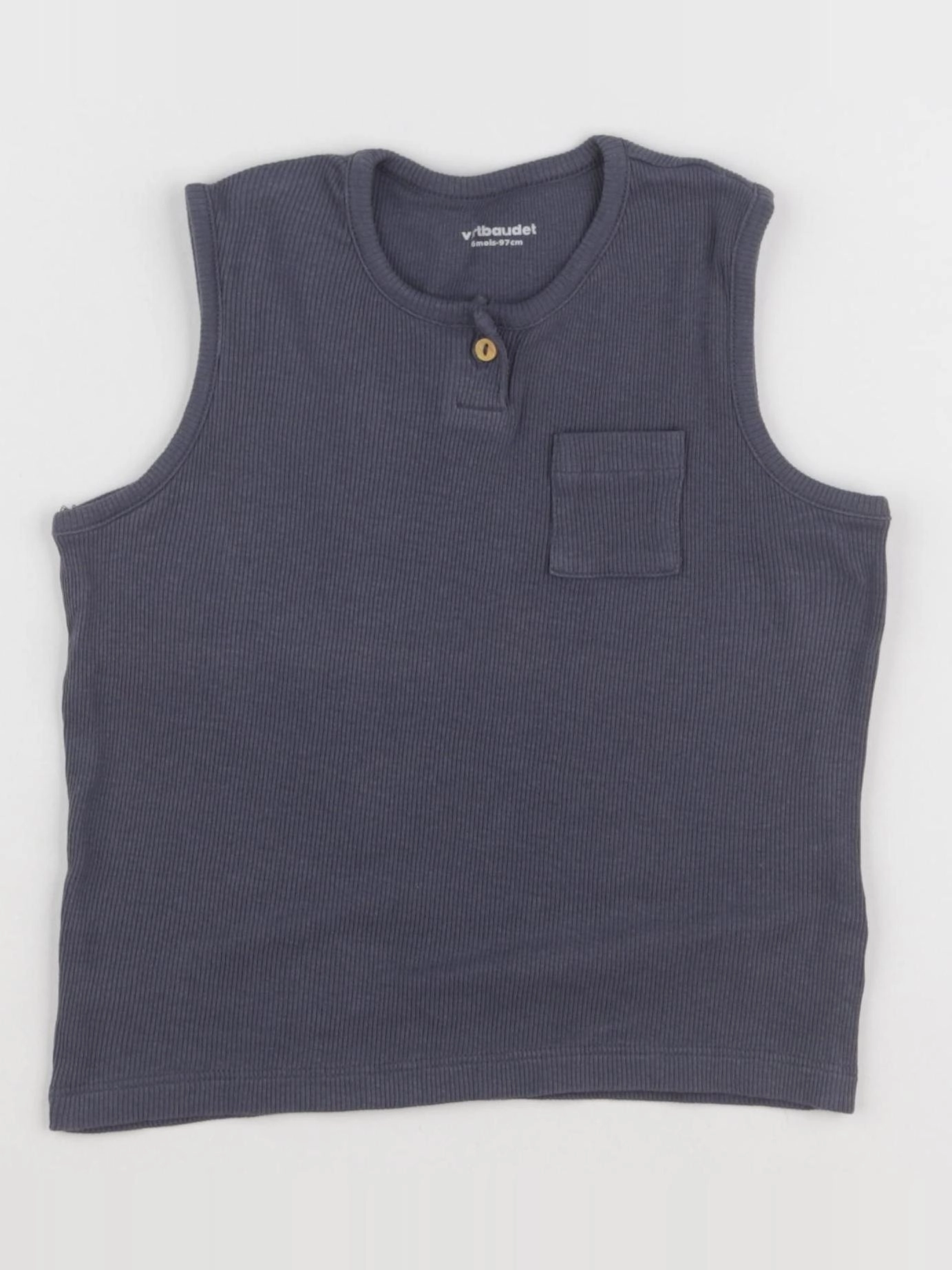 Vertbaudet - débardeur bleu - 36 mois