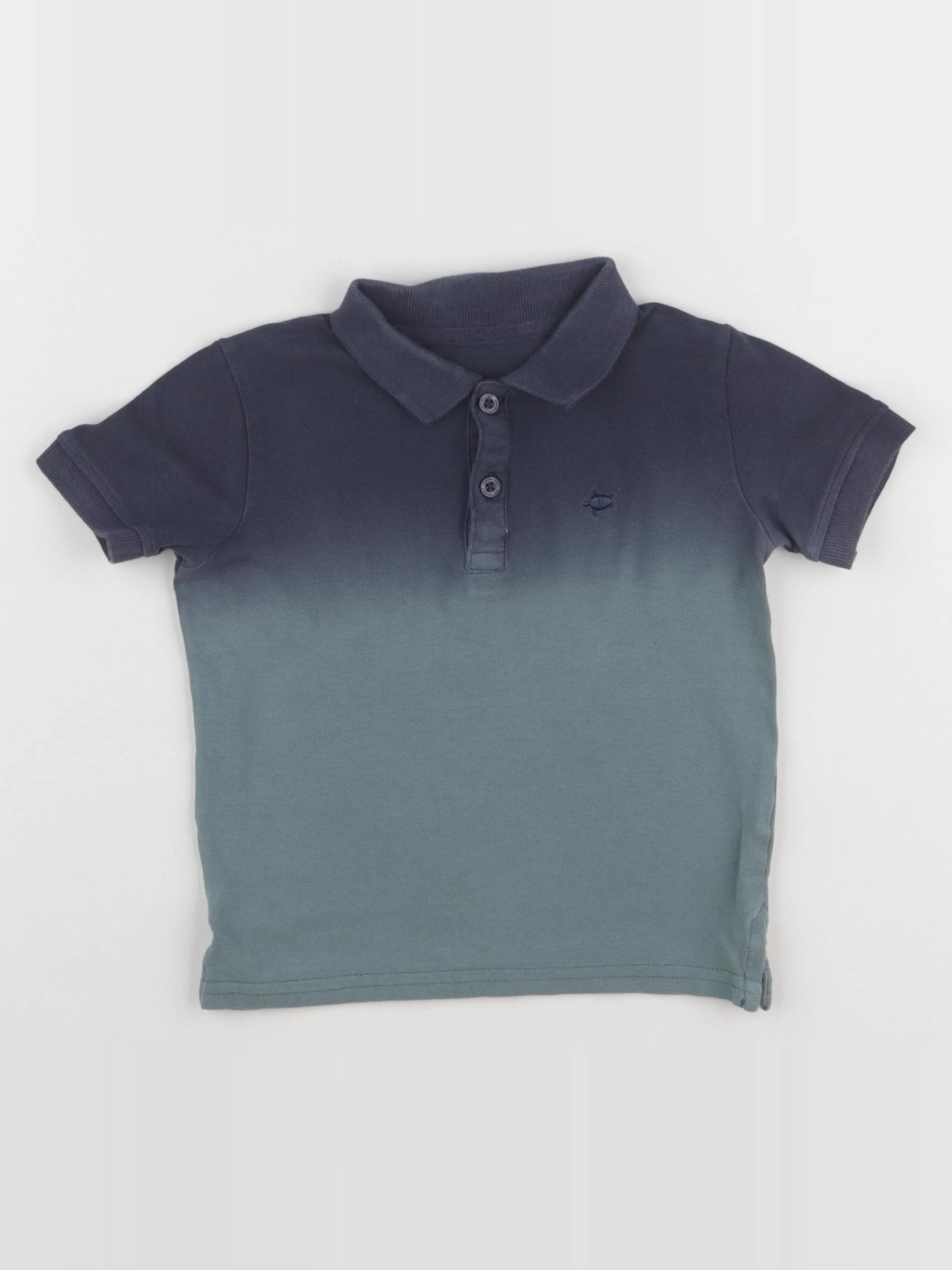 Vertbaudet - polo bleu - 2 ans