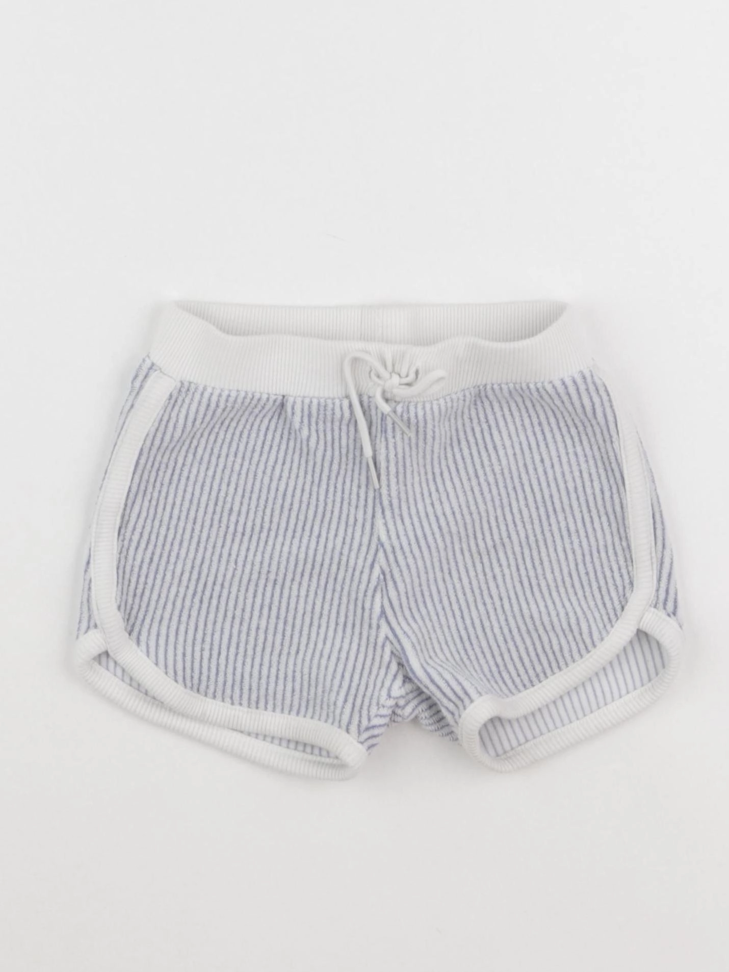 Vertbaudet - short blanc, bleu - 3 ans