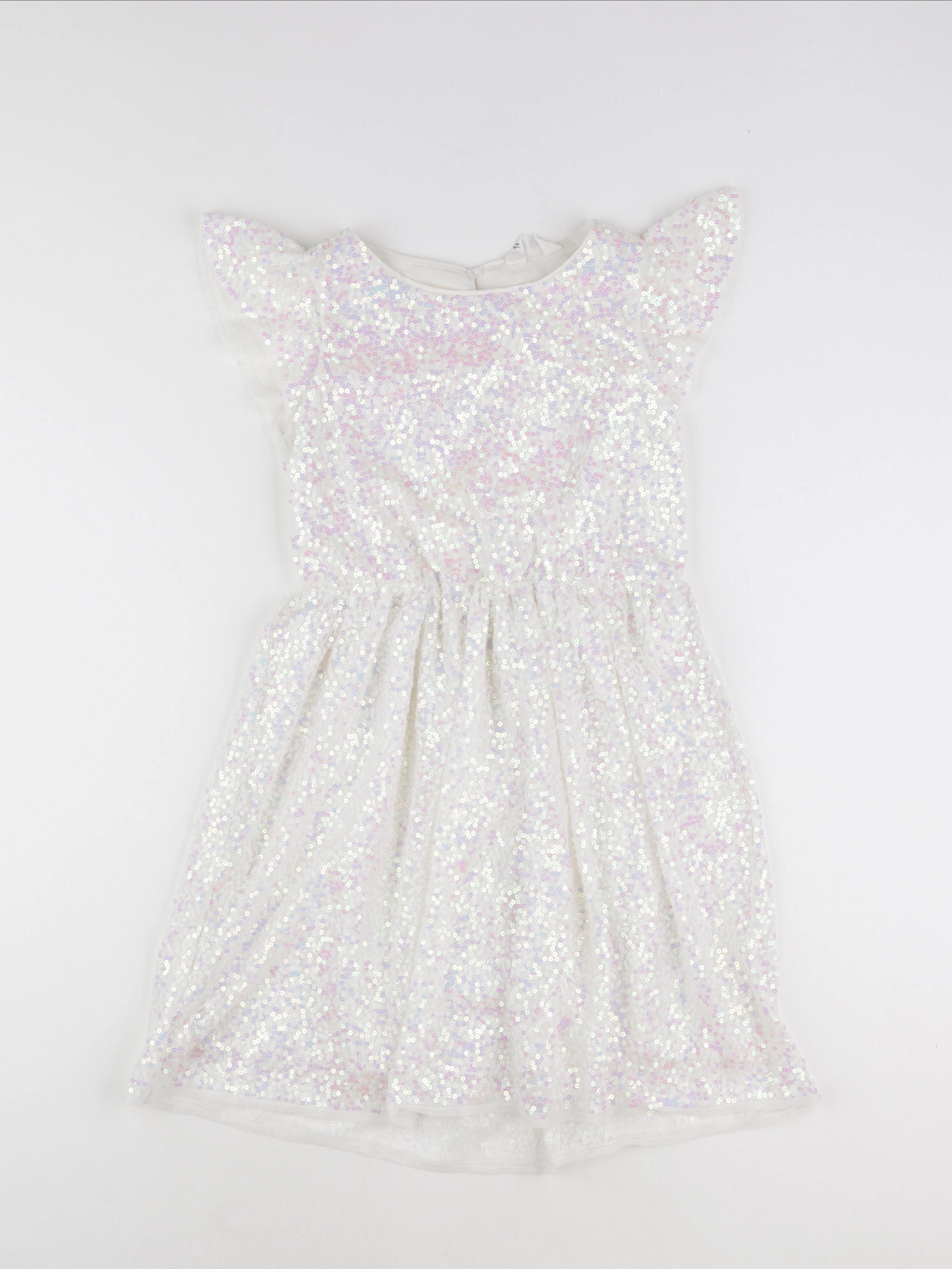 H&M - robe blanc - 9/10 ans