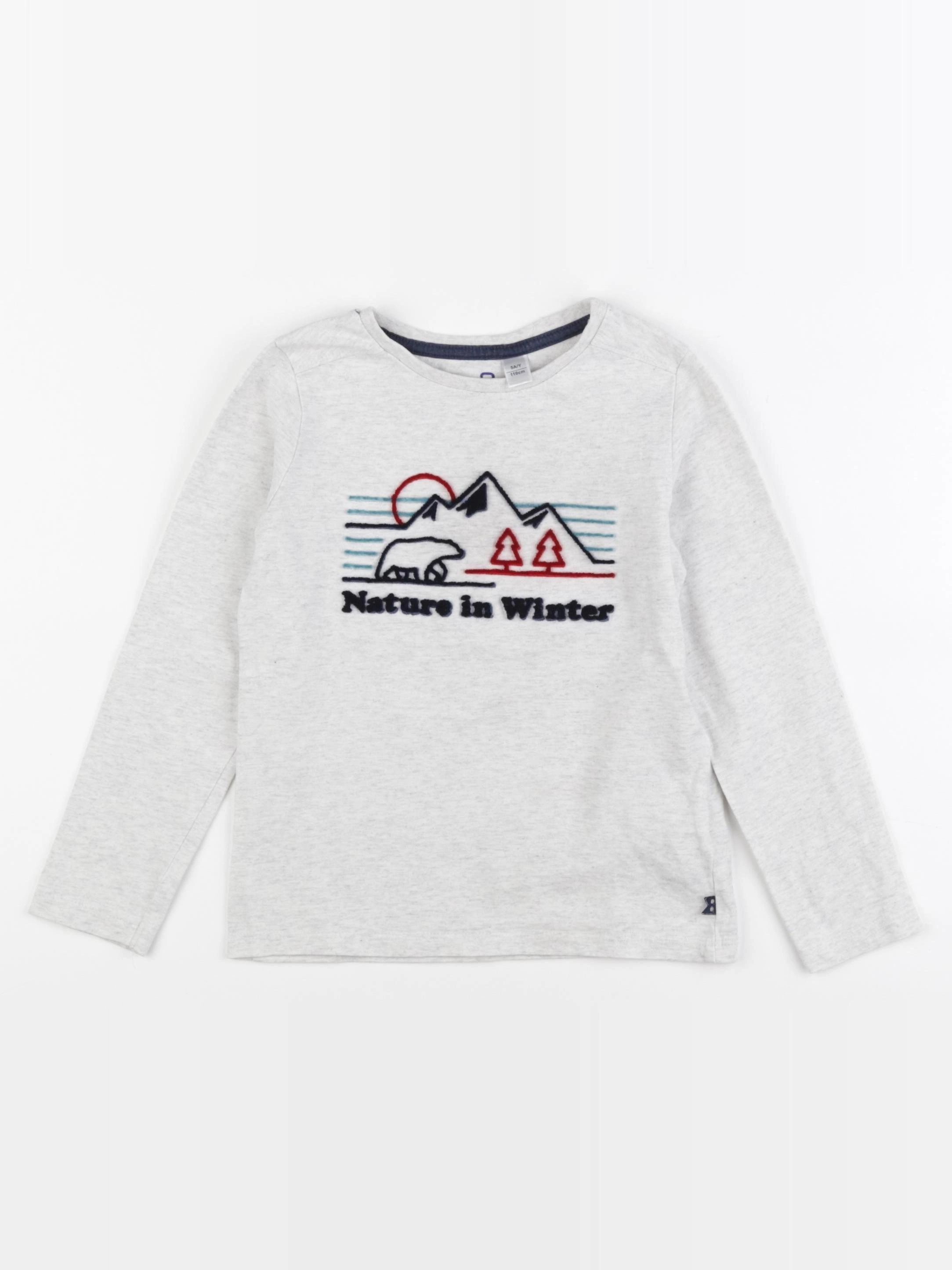 Okaidi - tee-shirt gris - 5 ans