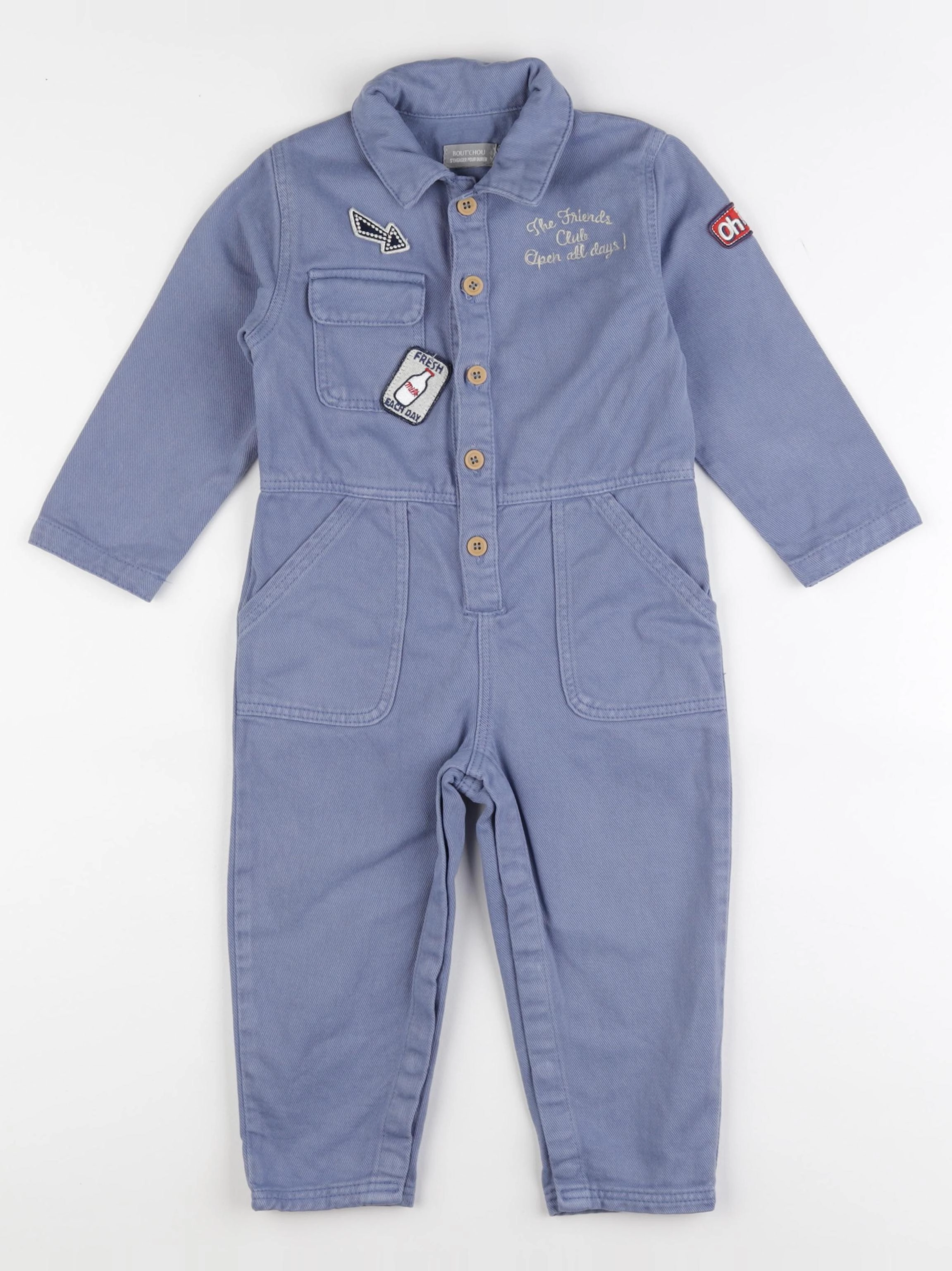Boutchou - combinaison bleu - 24 mois