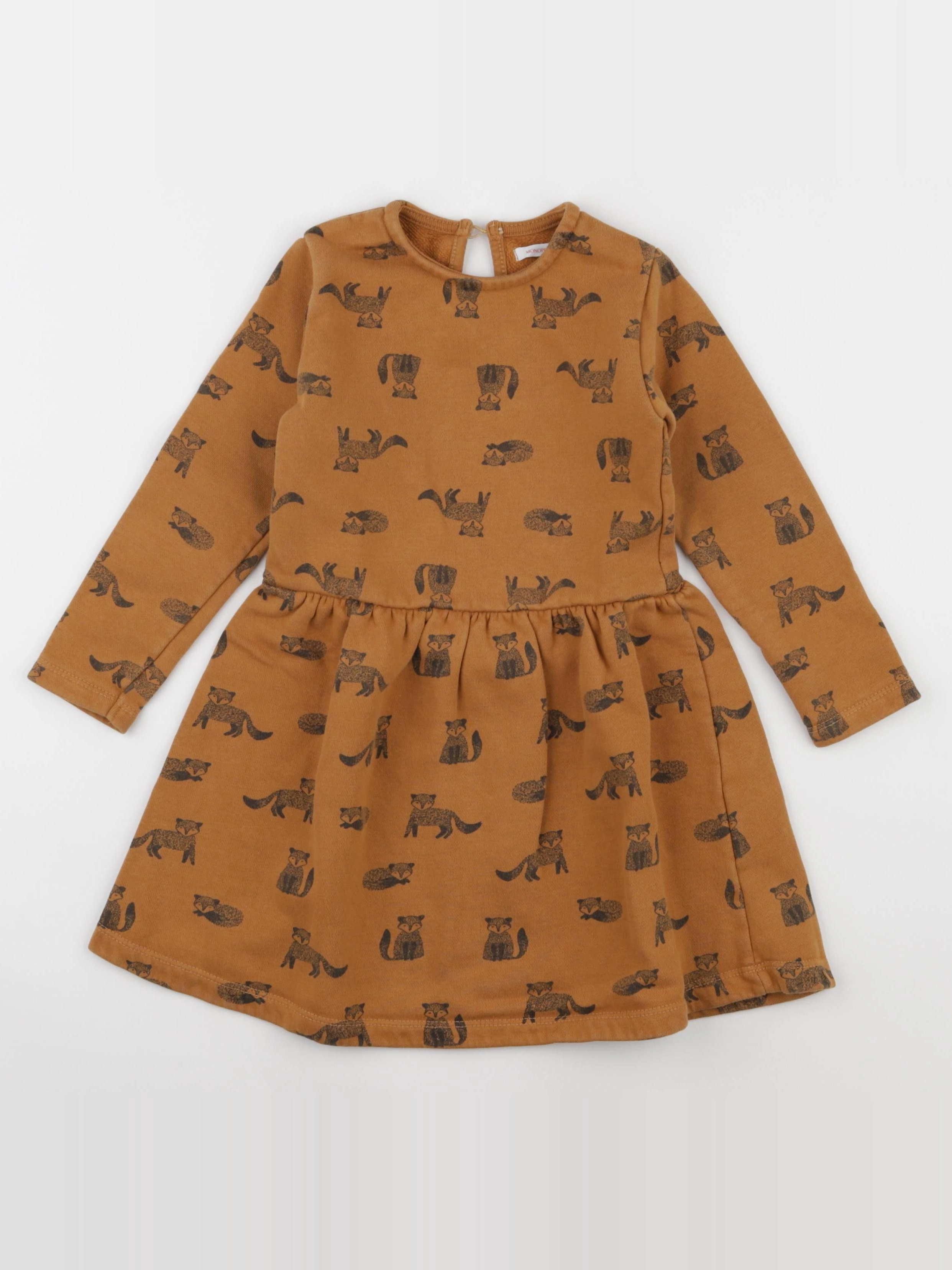 Monoprix - robe marron, noir - 5 ans