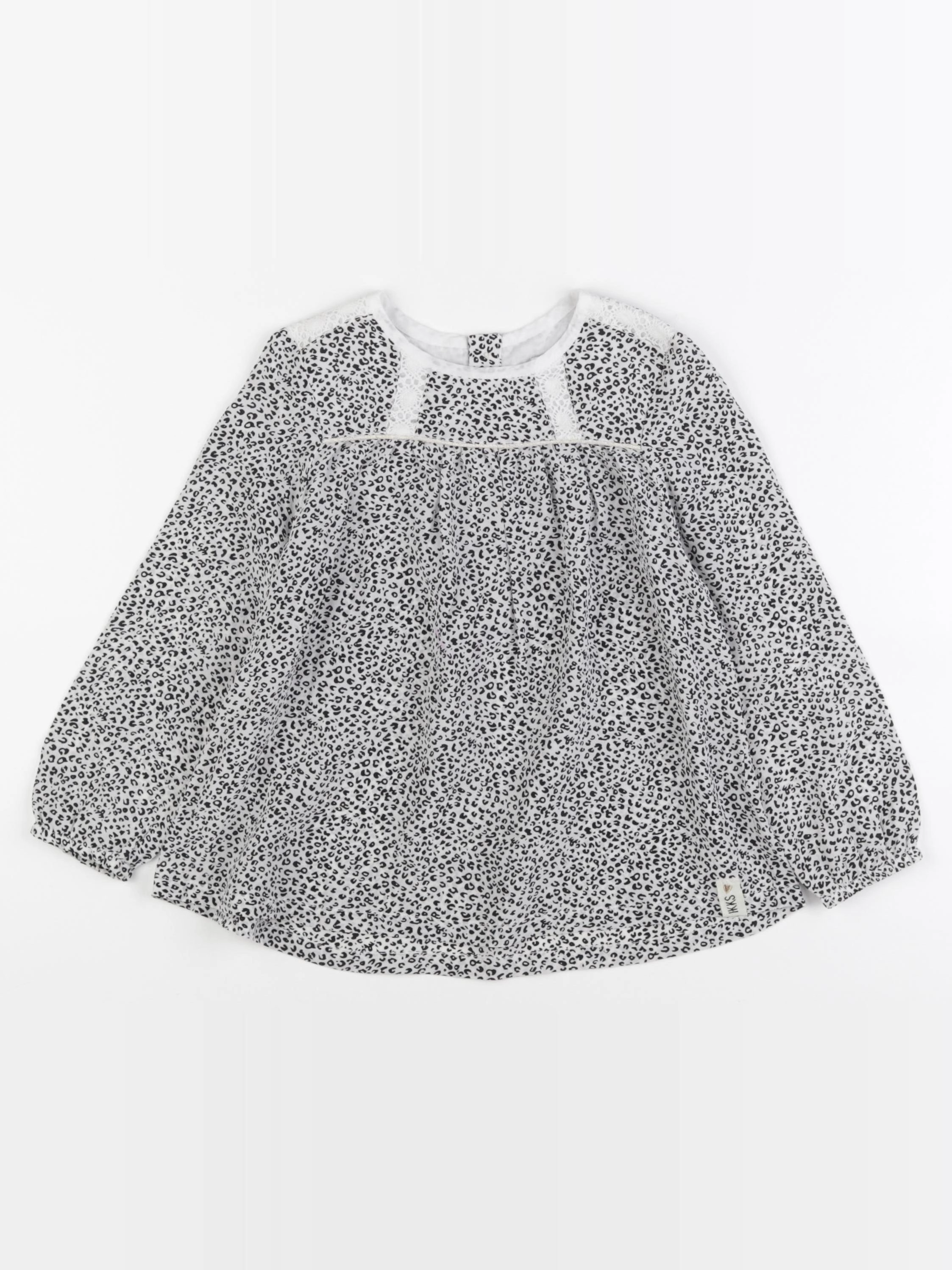 IKKS - blouse blanc, noir - 4 ans
