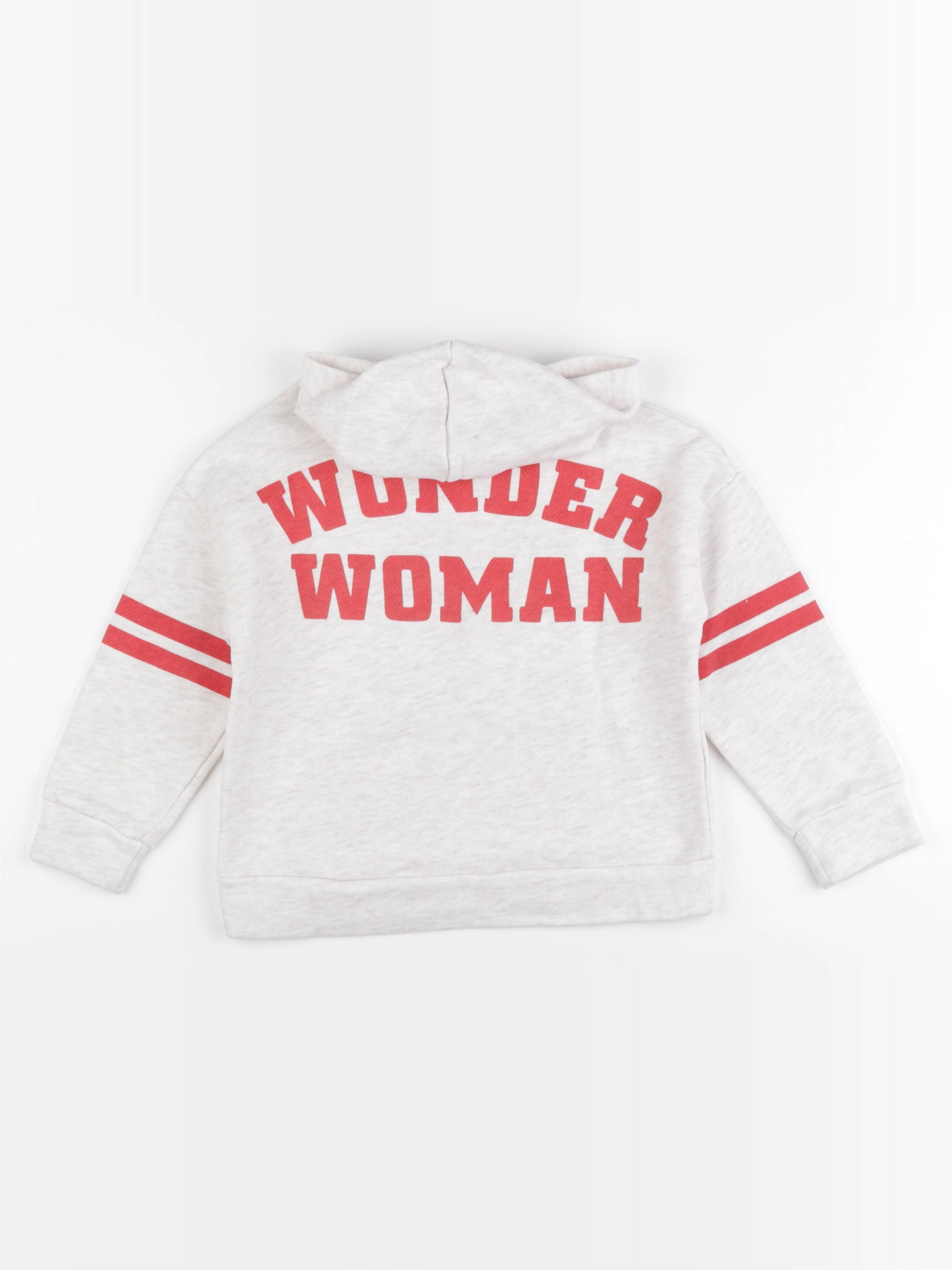 Mango - sweat imprimé au dos gris - 6/8 ans