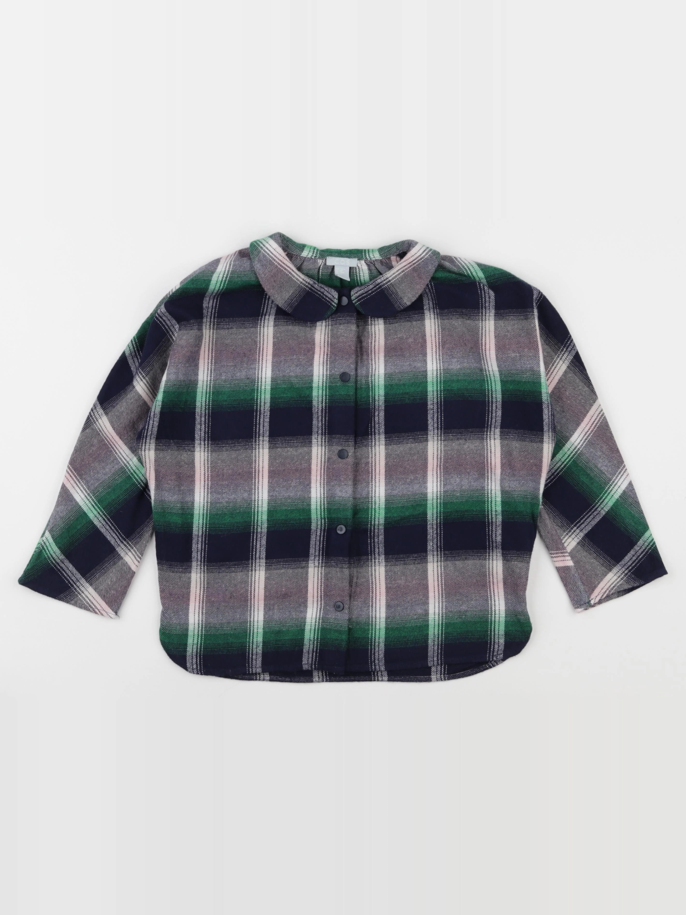 COS - chemise bleu, vert - 4/6 ans