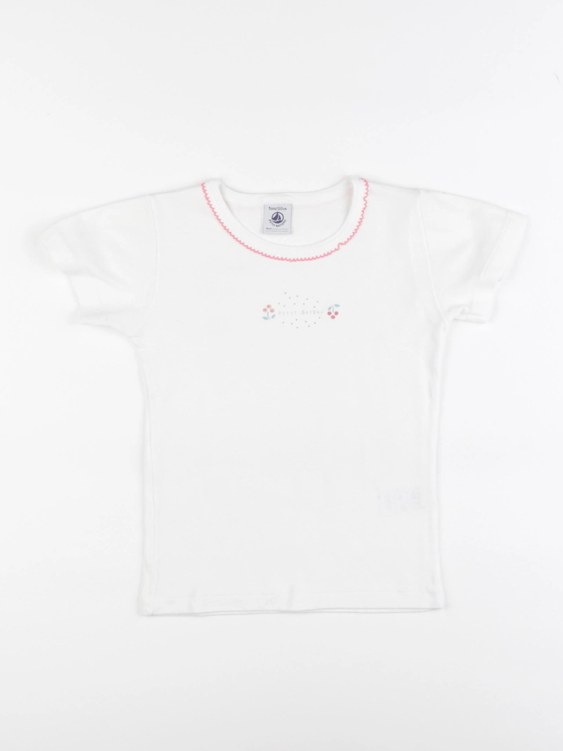 Petit Bateau - maillot de corps blanc - 5 ans