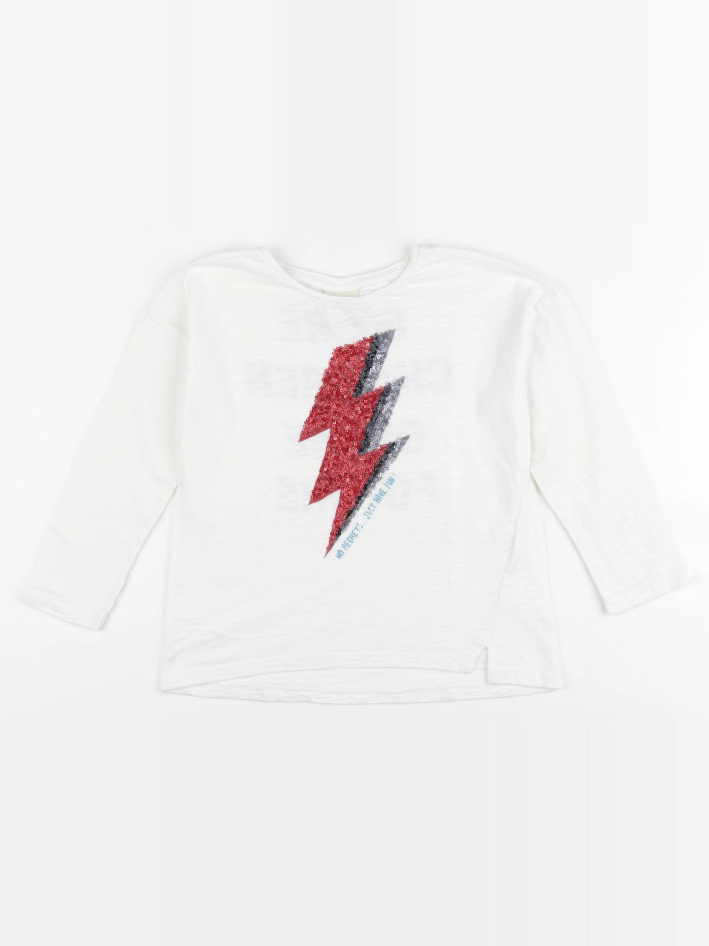 Zara - tee-shirt imprimé au dos blanc - 5 ans