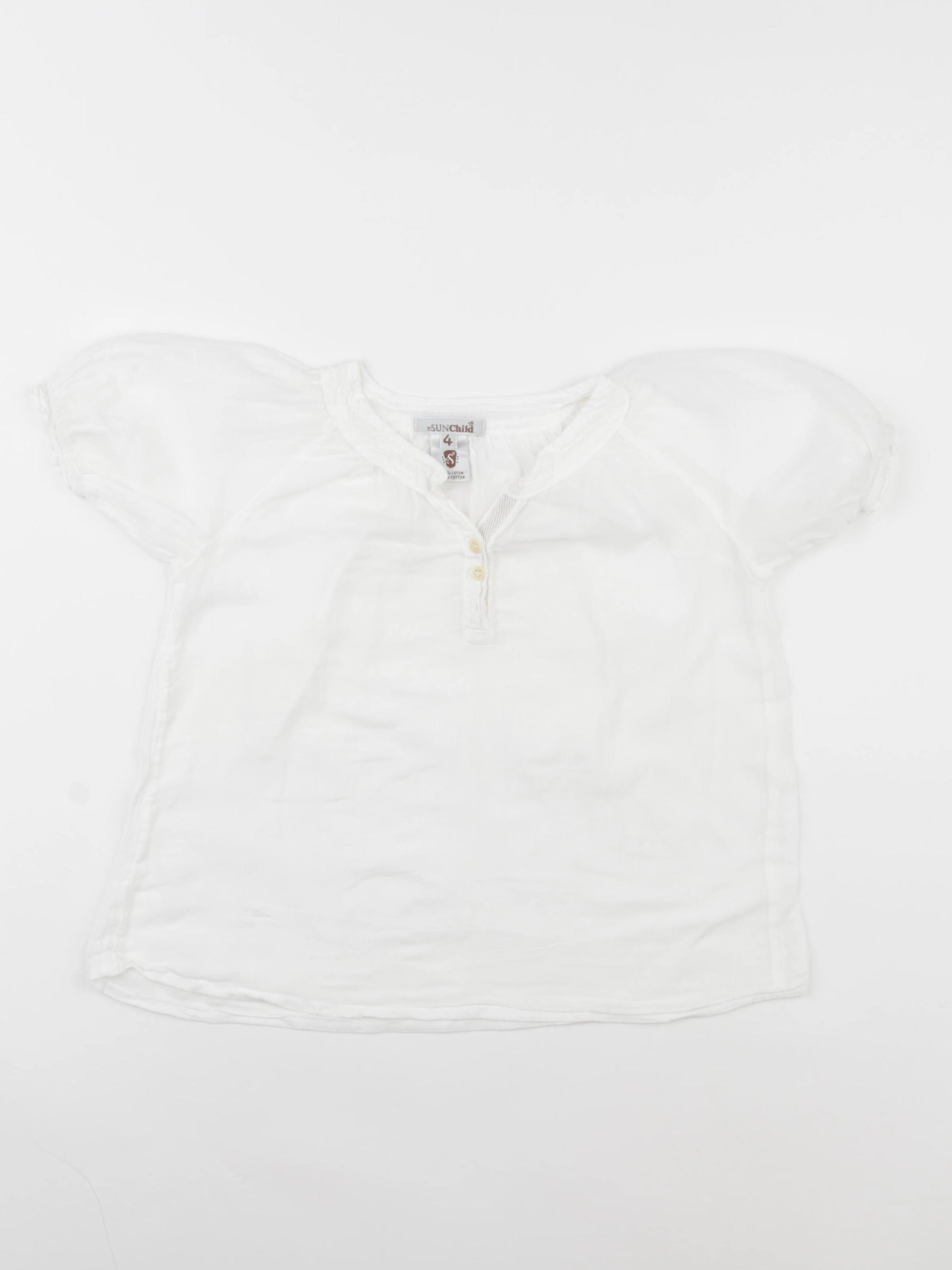 Sunchild - blouse blanc - 4 ans