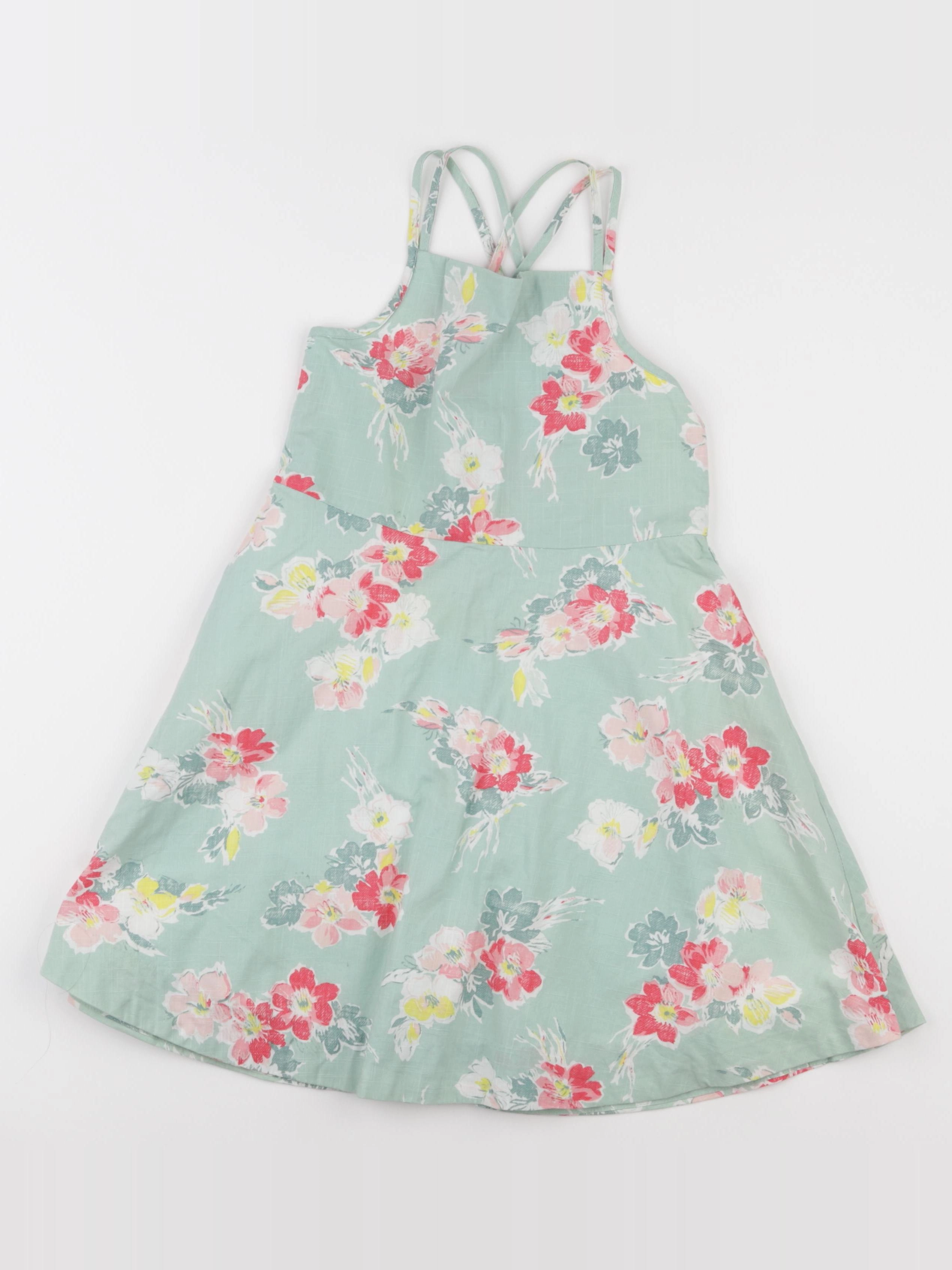 Ralph Lauren - robe vert, rose - 5 ans