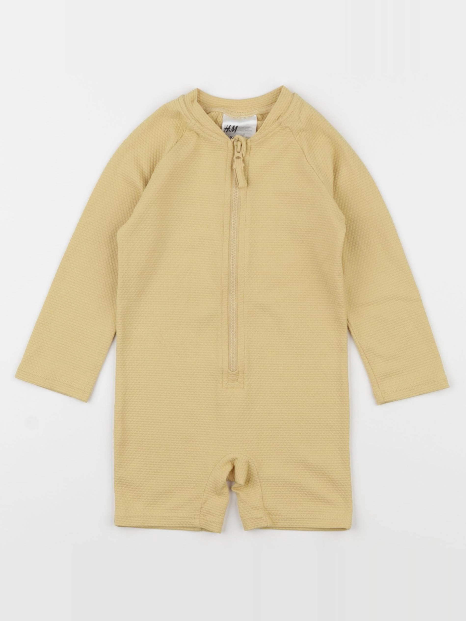 H&M - combi de bain jaune - 9/12 mois