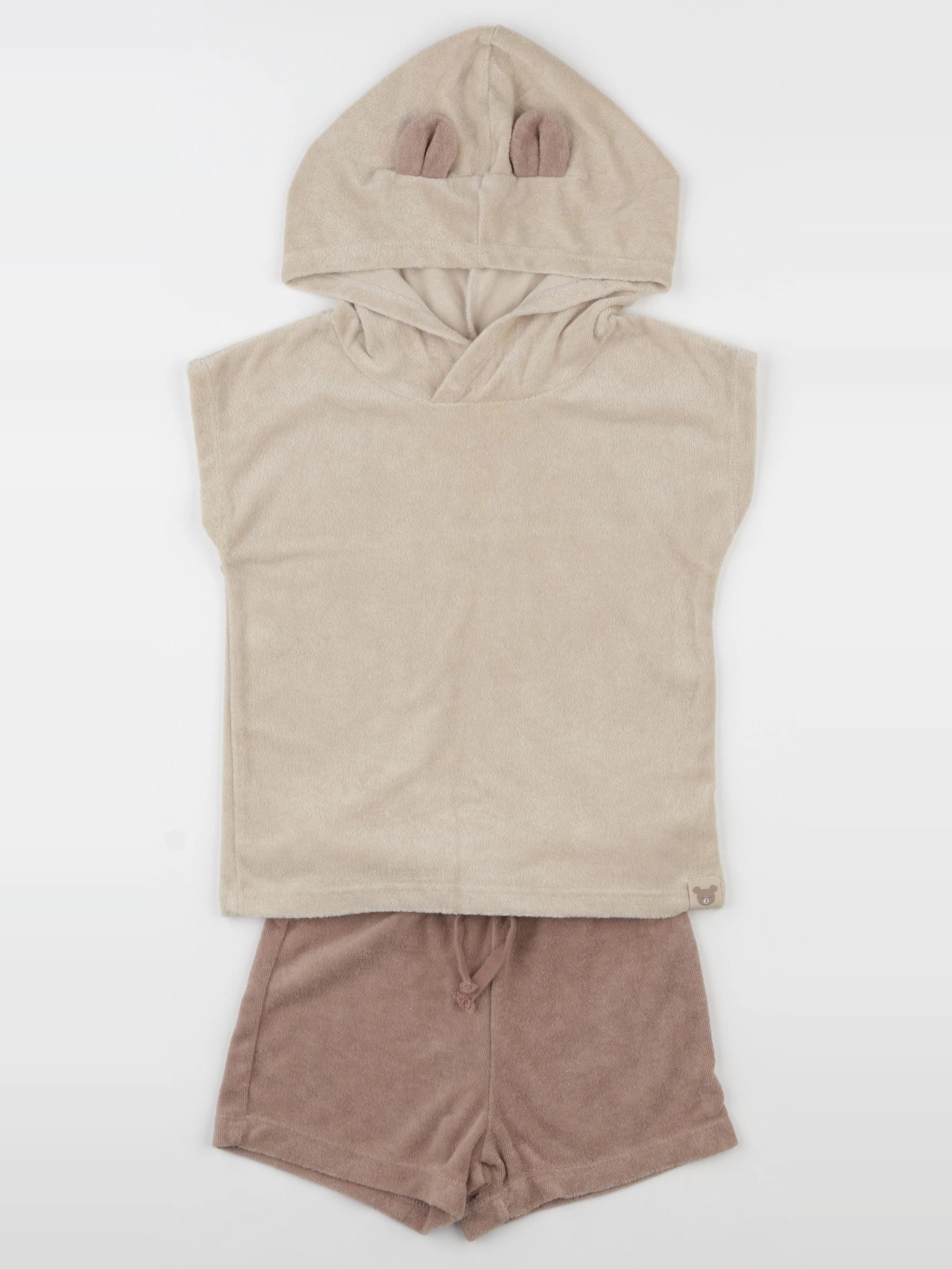 H&M - ensemble marron, beige - 2/3 ans