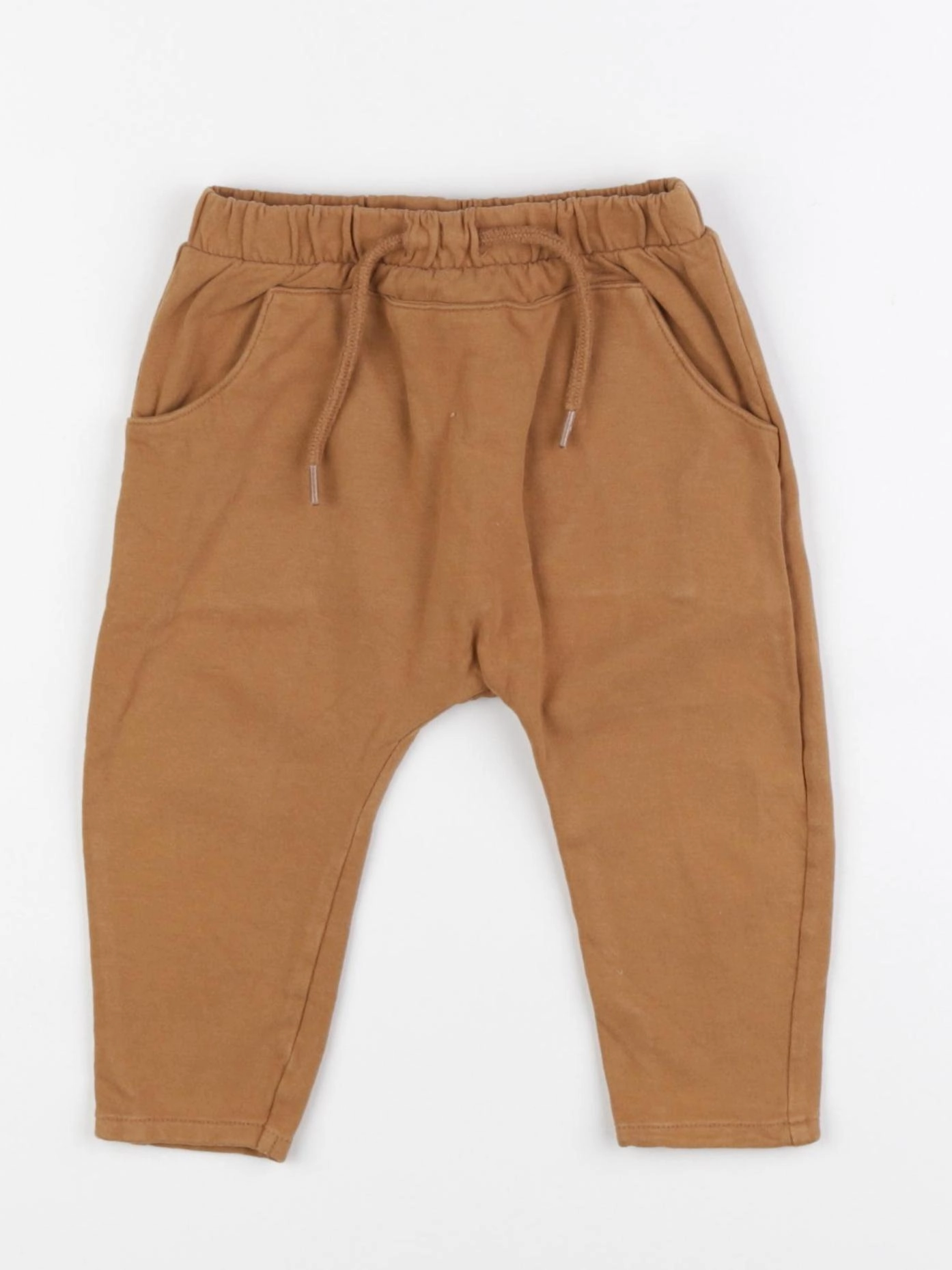 Vertbaudet - sarouel marron - 9 mois