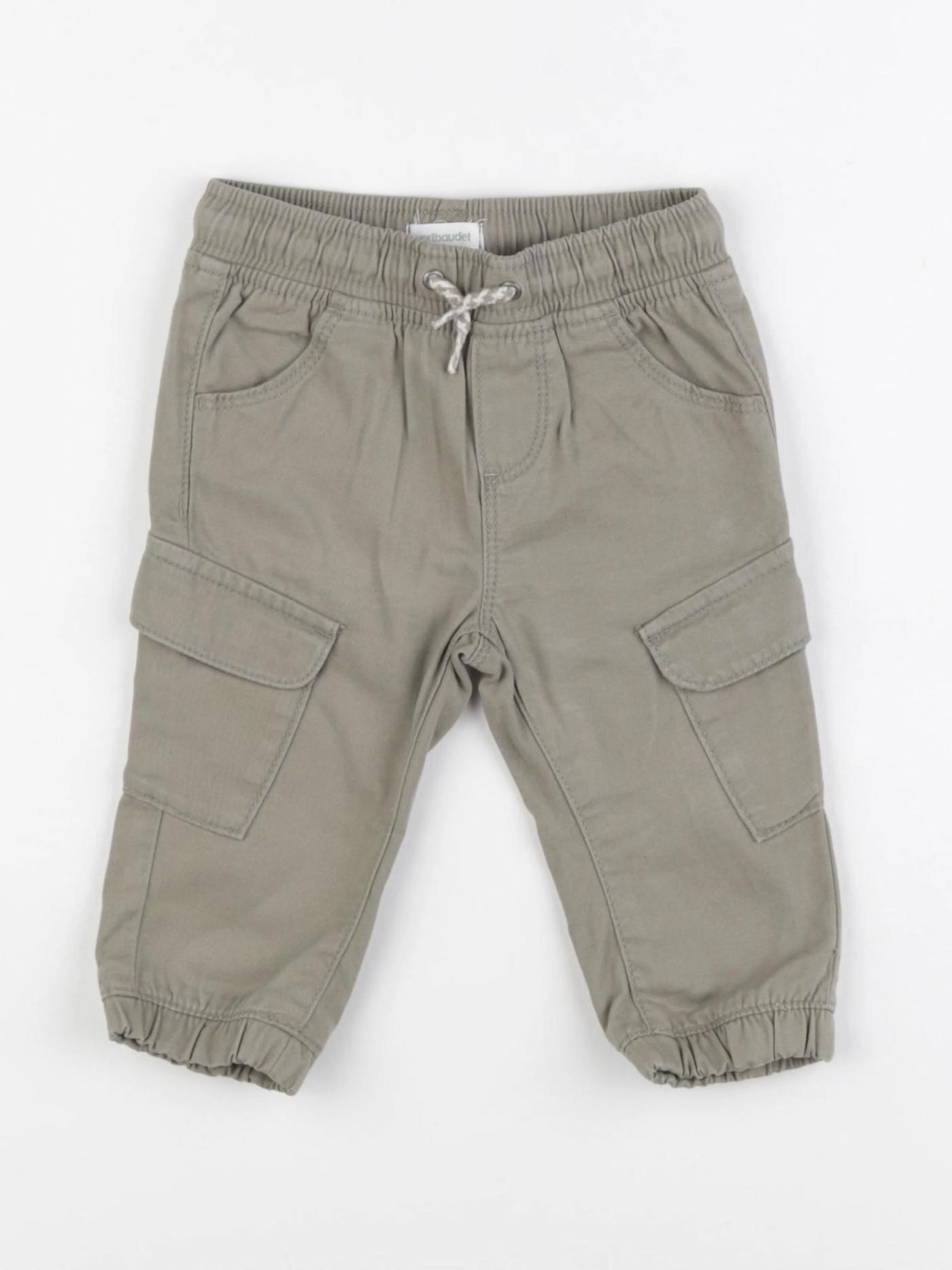 Vertbaudet - pantalon vert - 9 mois
