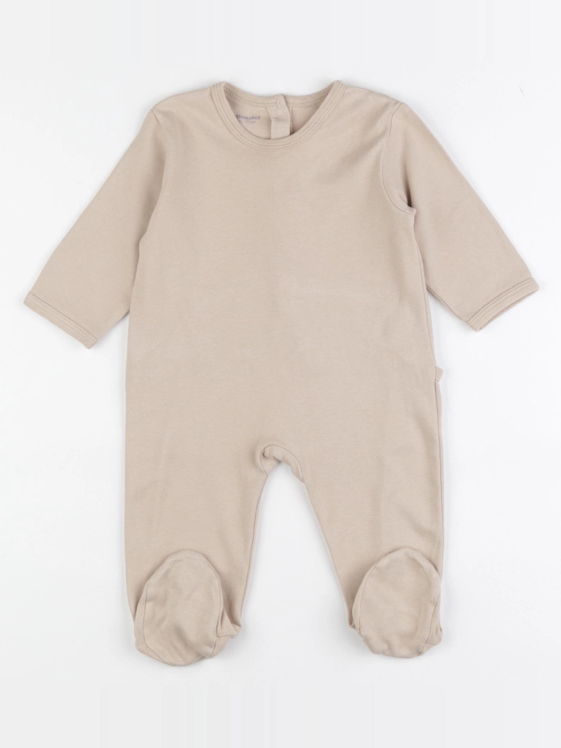 Vertbaudet - pyjama coton marron - 9 mois