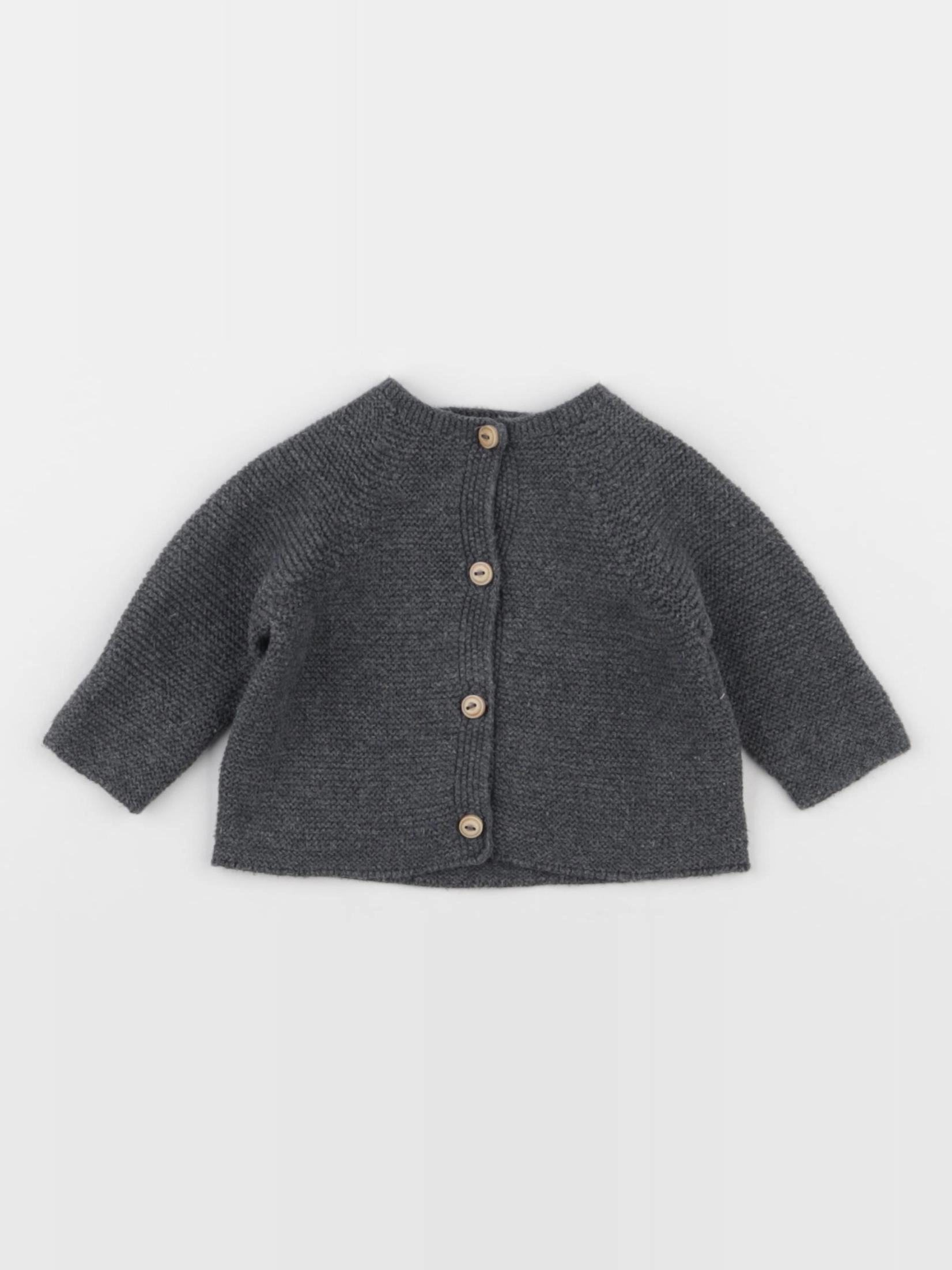 Zara - tee-shirt gris - 0/1 mois