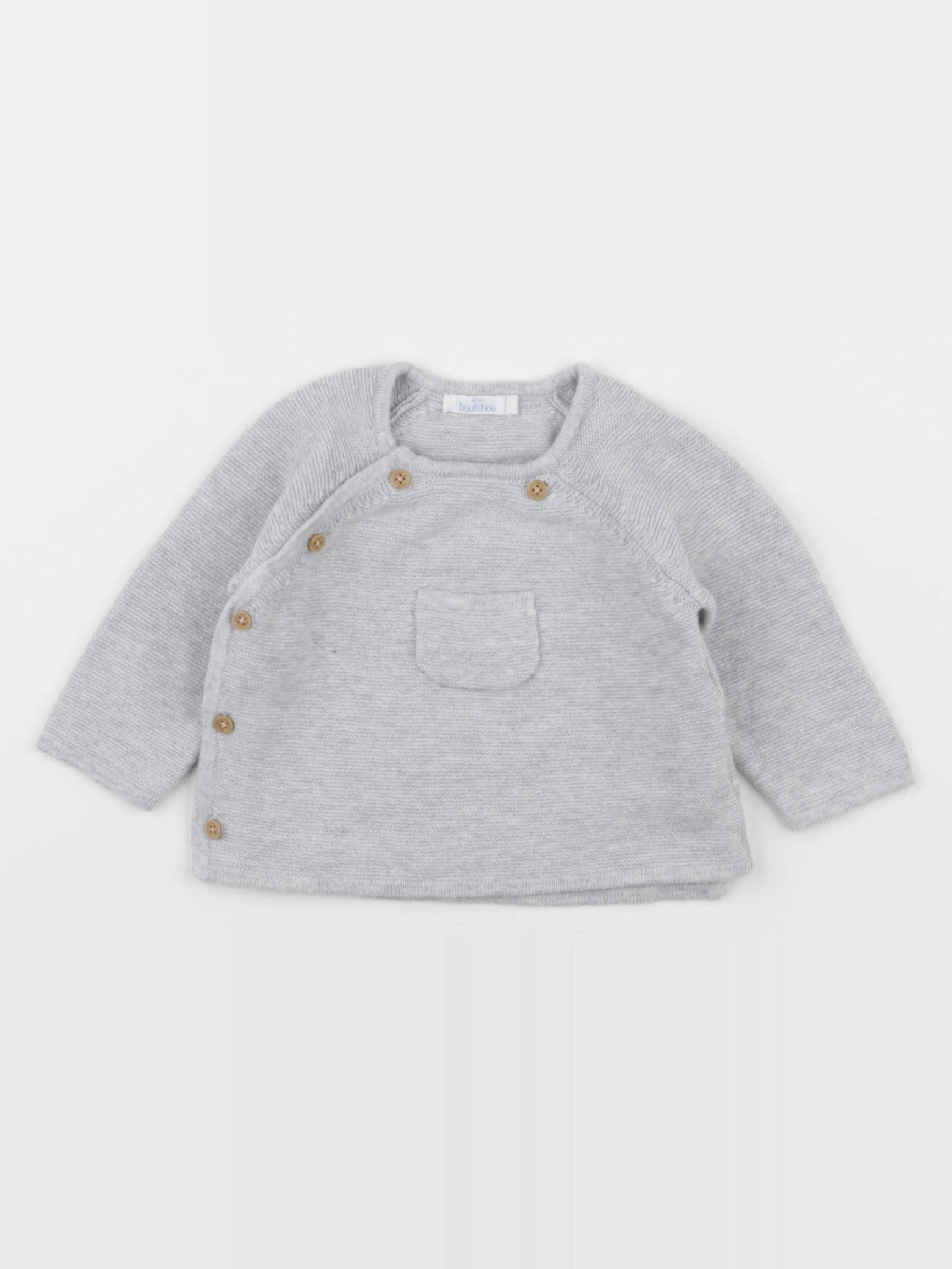 Boutchou - pull gris - 3 mois