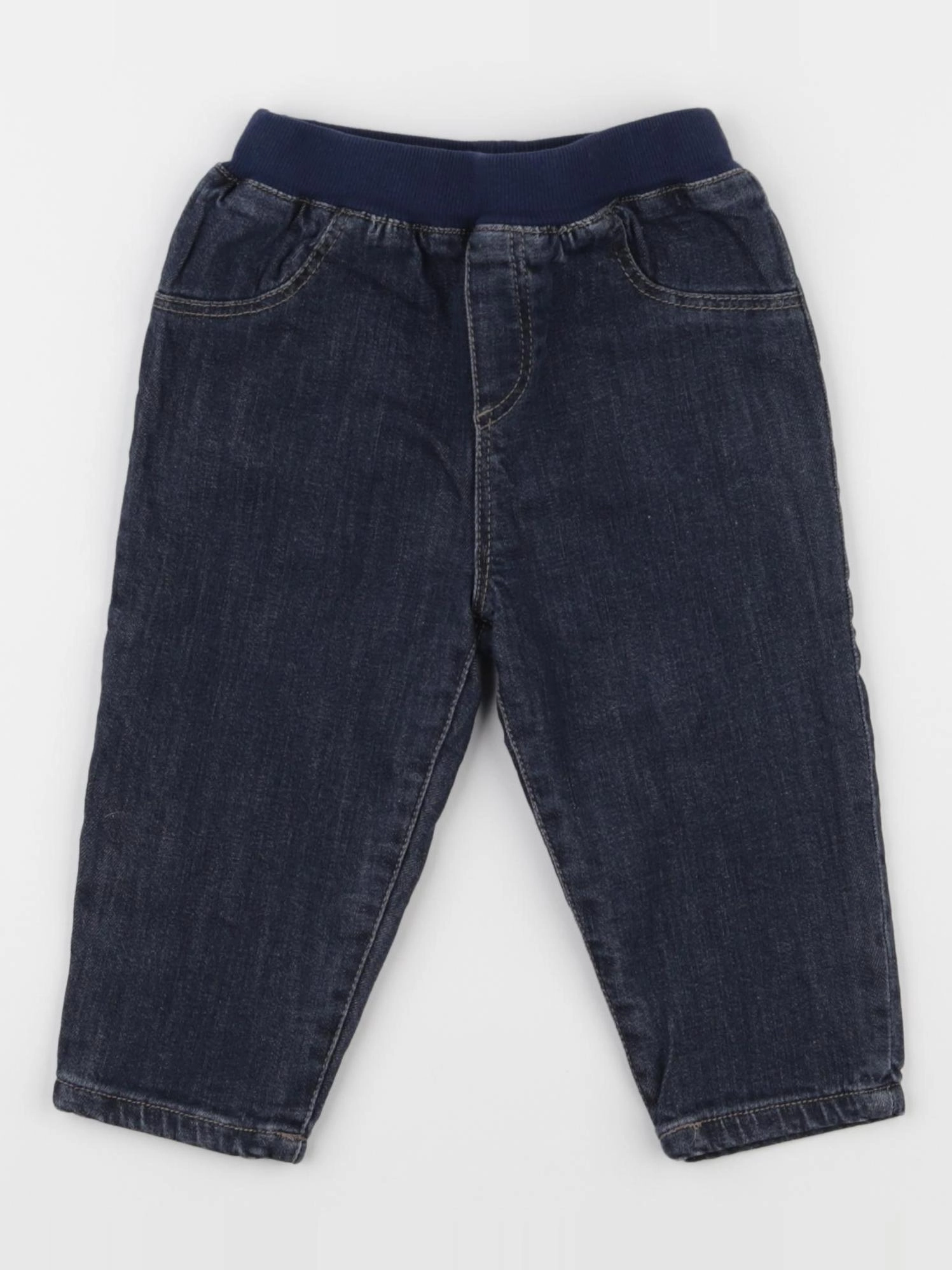 Boutchou - pantalon bleu - 9 mois