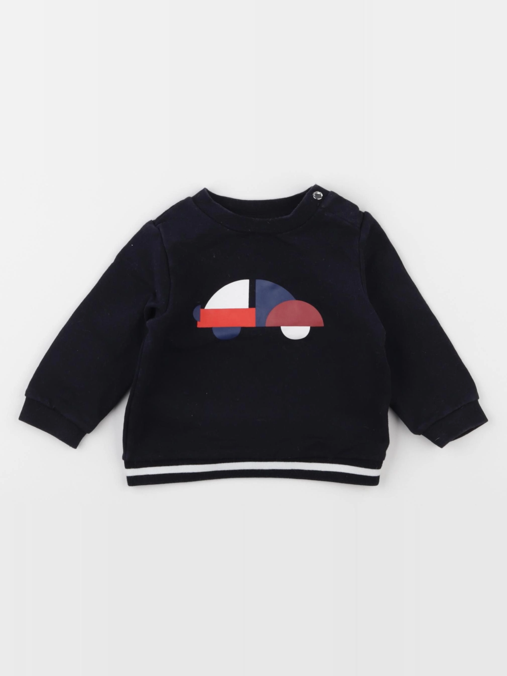 Jacadi - sweat bleu - 12 mois