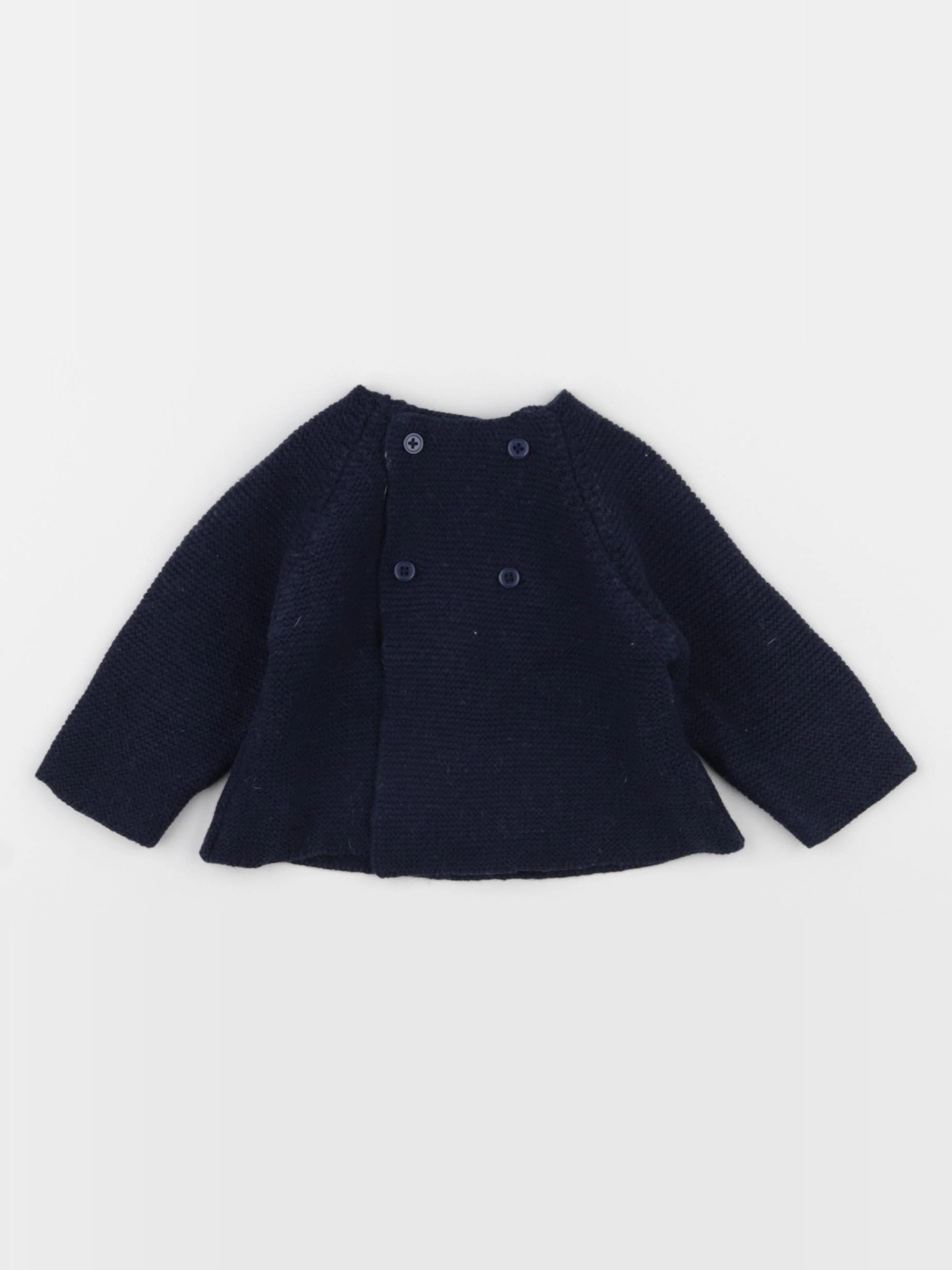 Boutchou - gilet bleu - 3 mois