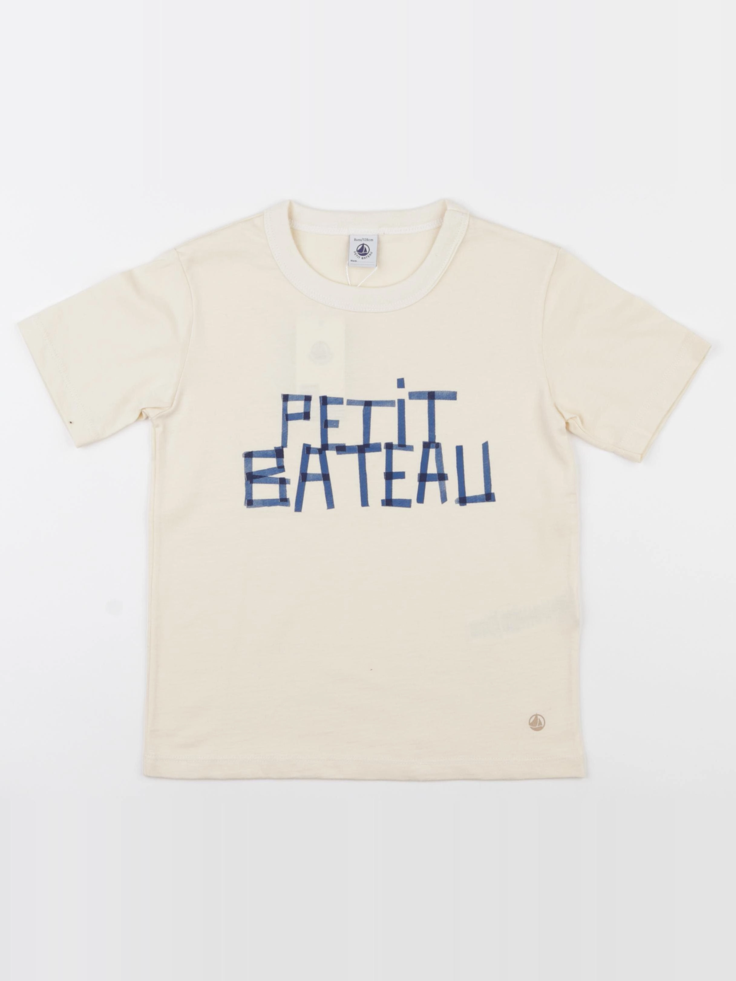 Petit Bateau - tee-shirt blanc - 8 ans