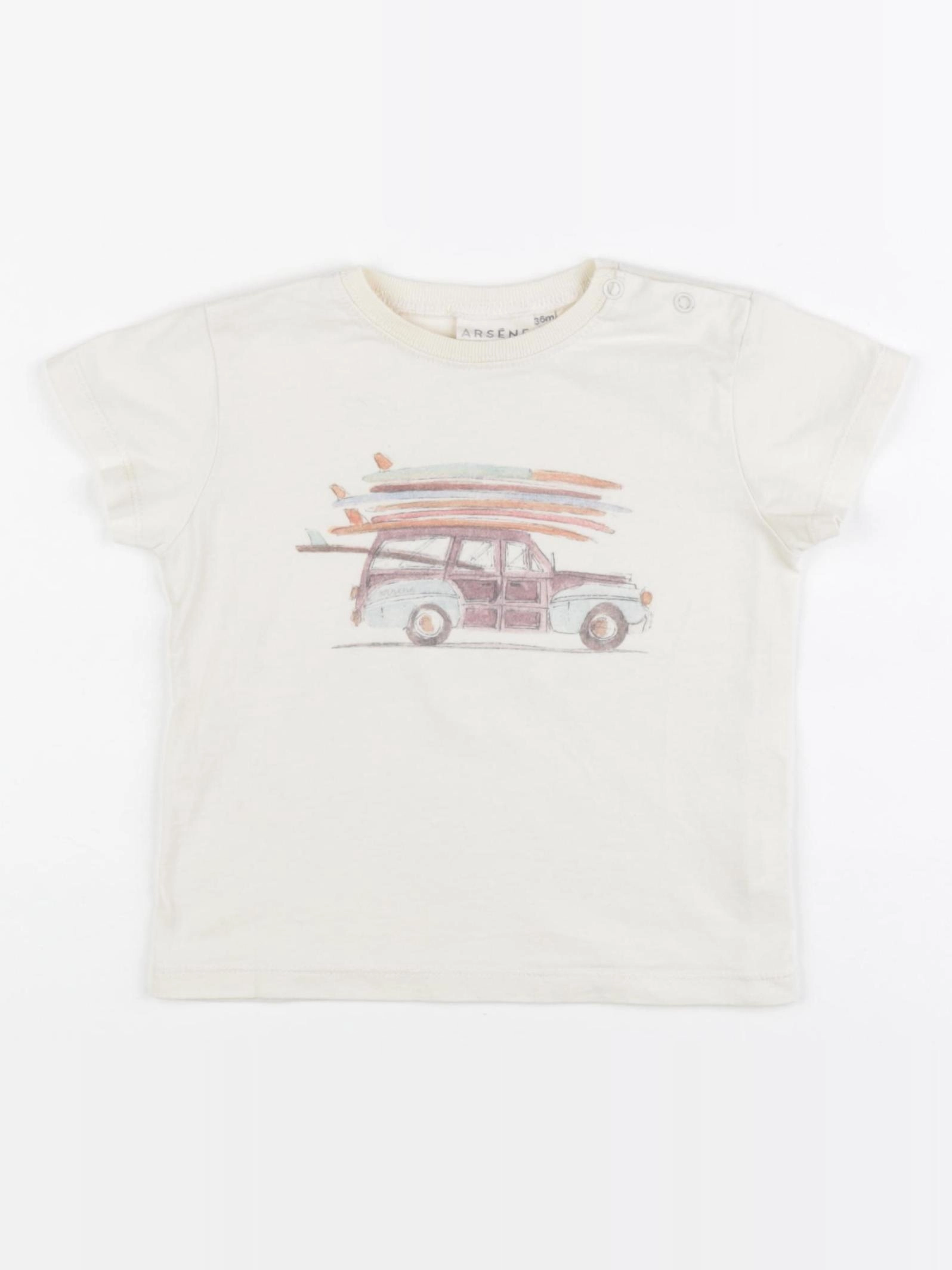 Arsène et les pipelettes - tee-shirt beige - 36 mois