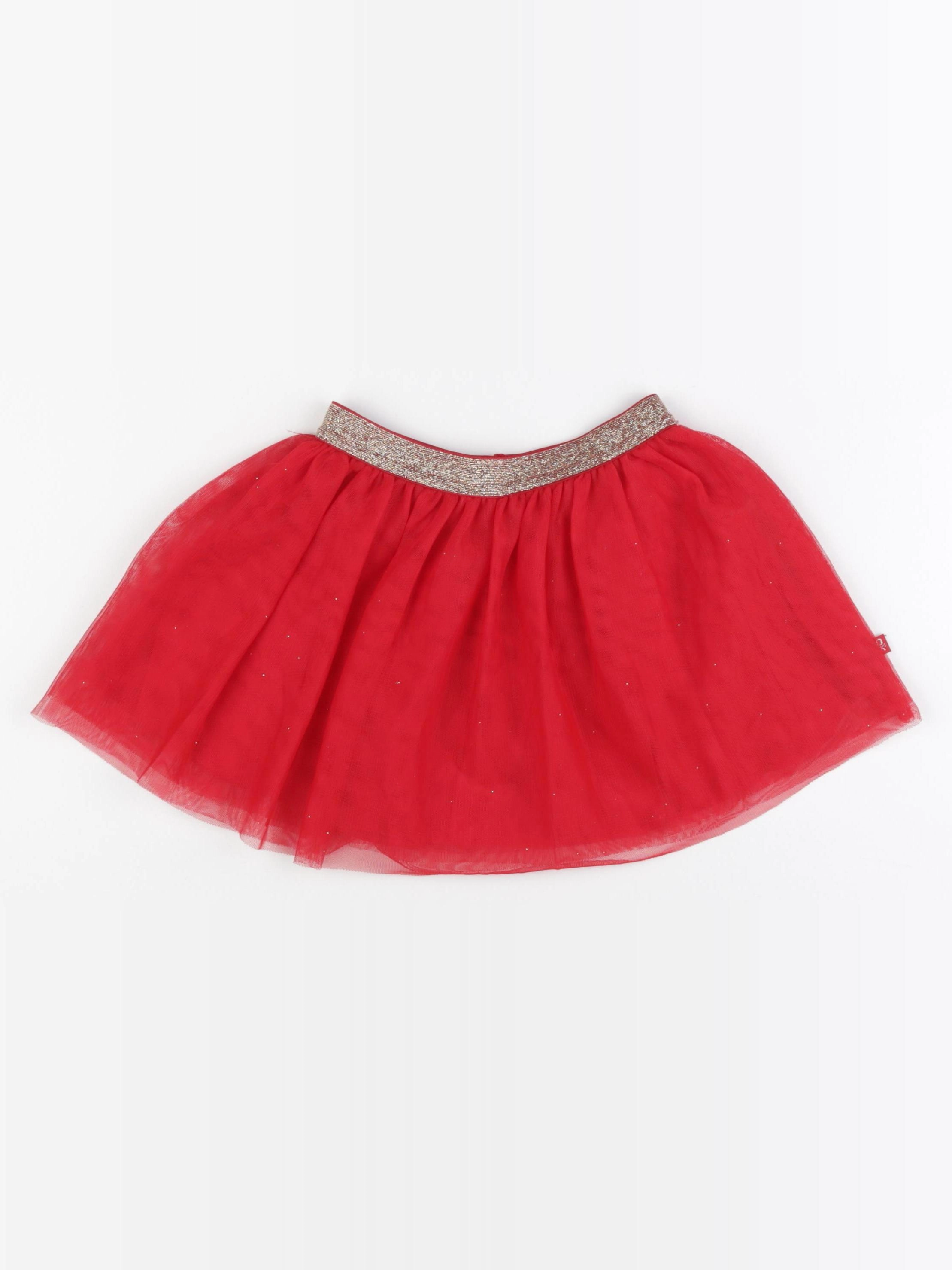 Okaidi - jupe rouge - 4 ans