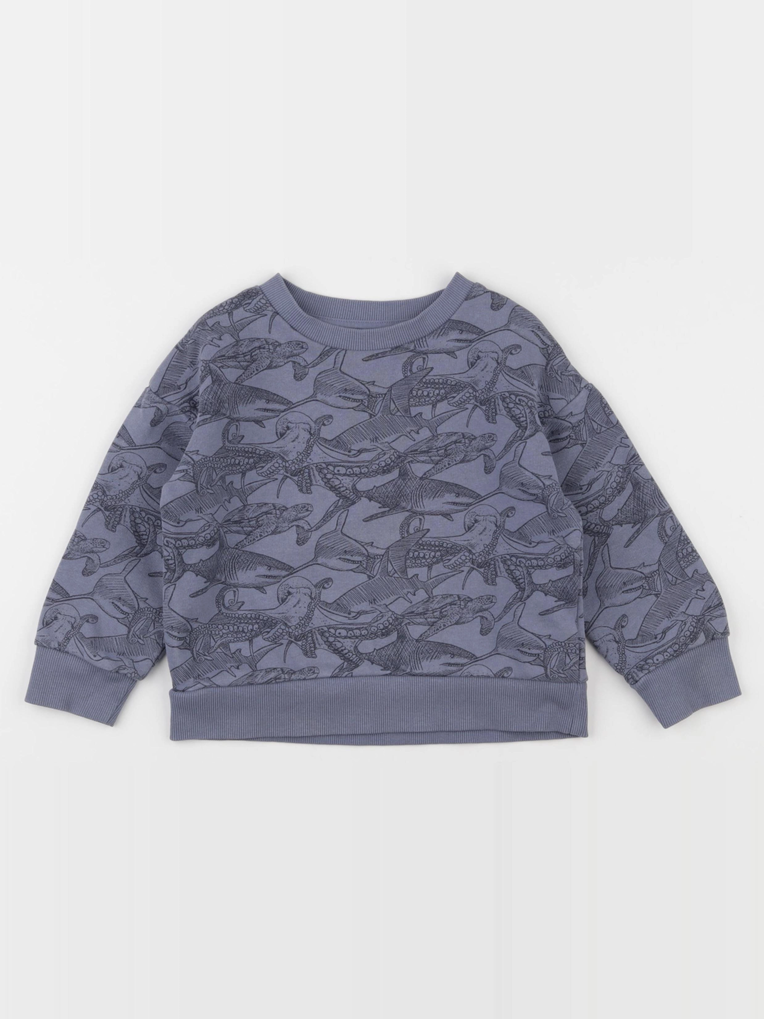 Vertbaudet - sweat bleu - 4 ans