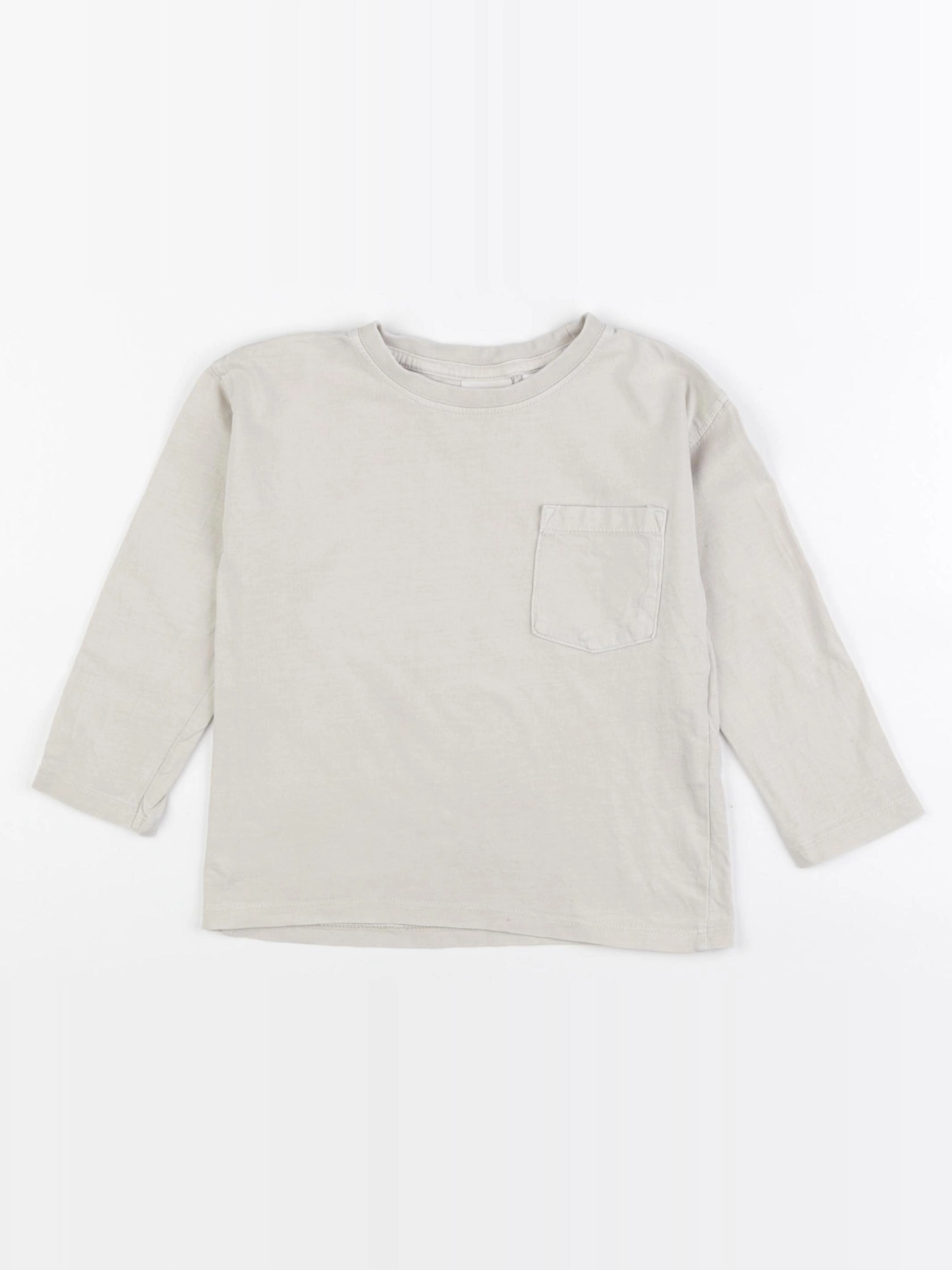 Zara - tee-shirt beige - 12/18 mois
