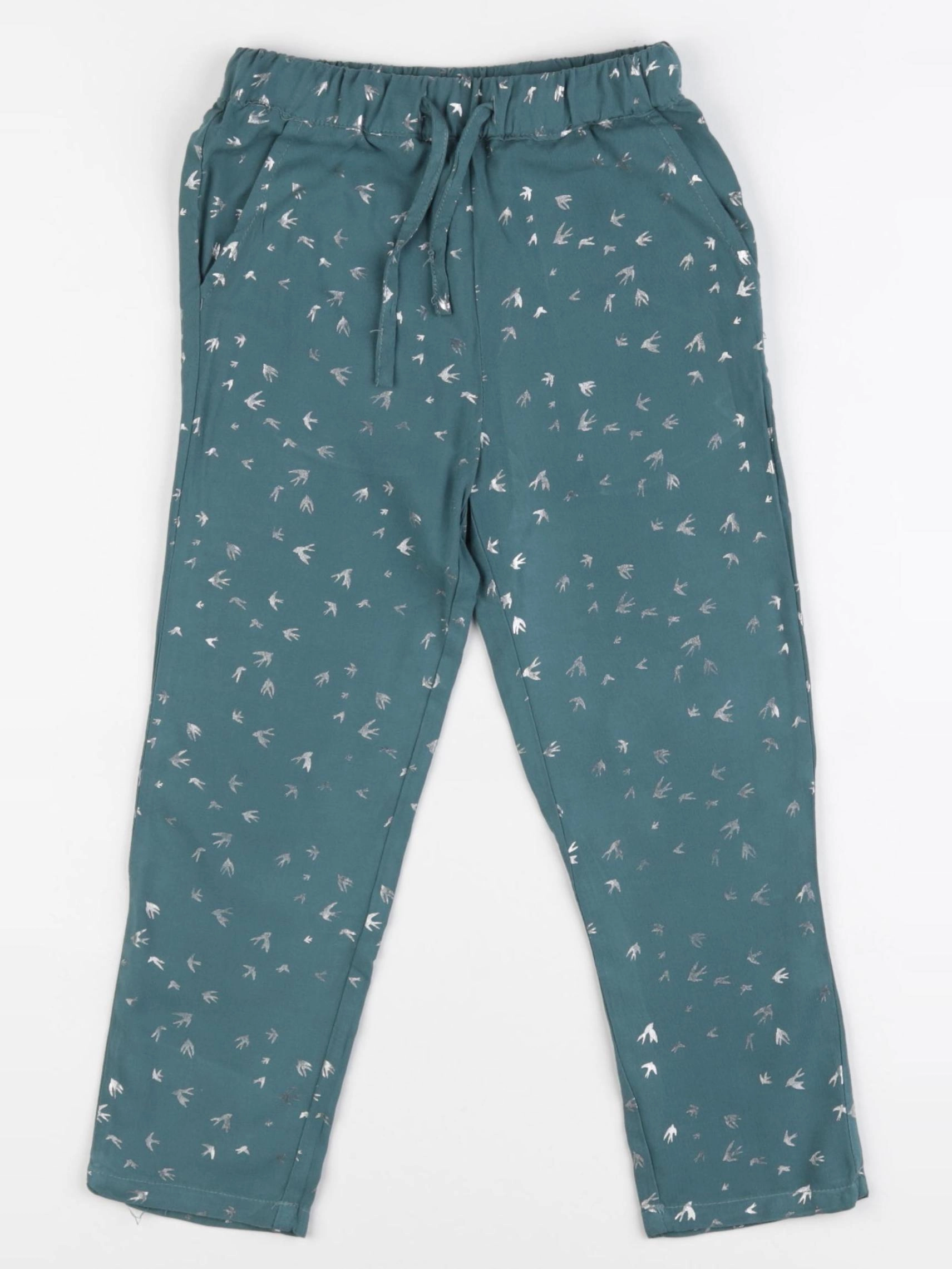 Little Cigogne - sarouel vert - 4 ans