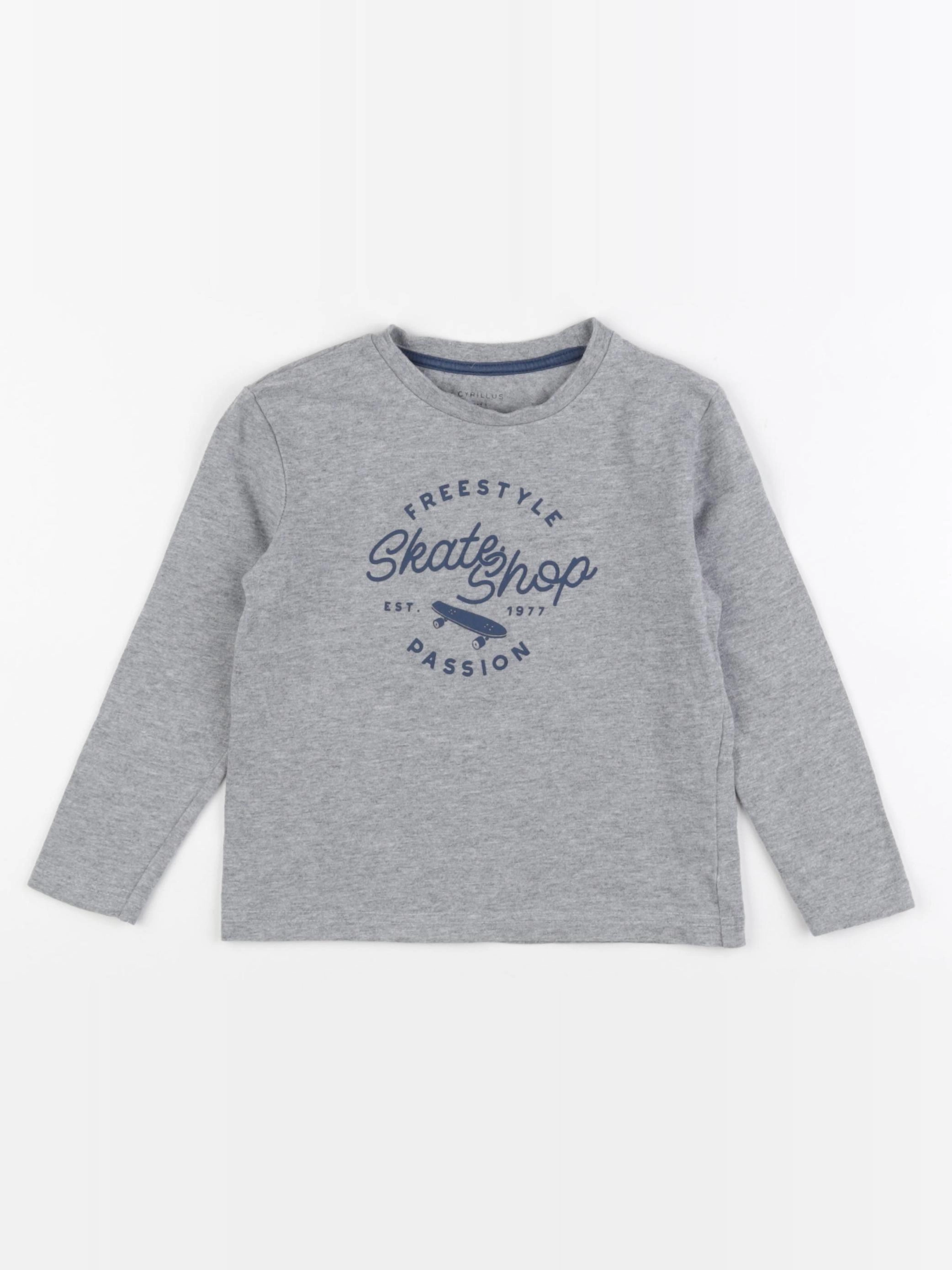 Cyrillus - tee-shirt gris - 4 ans