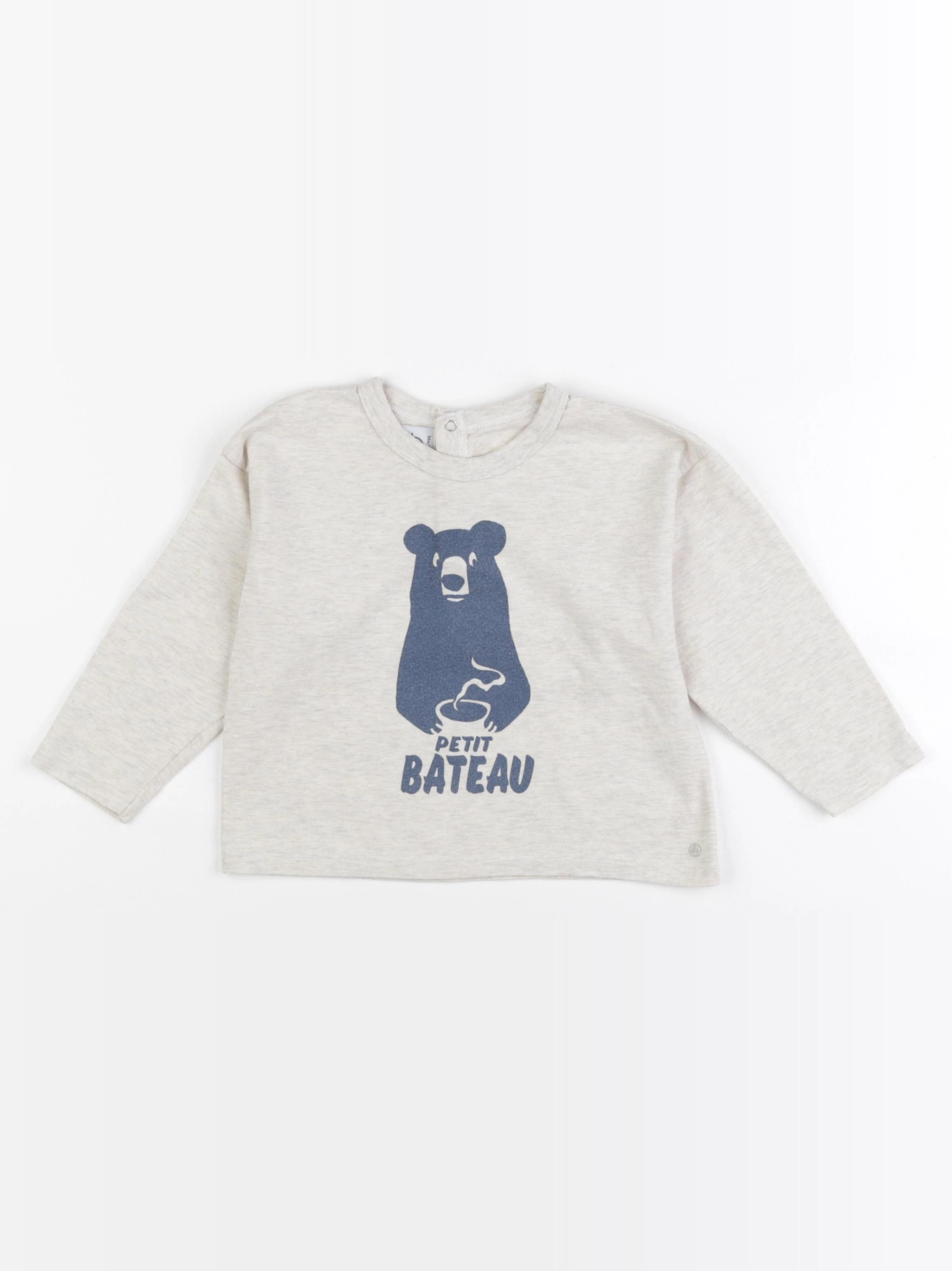 Petit Bateau - tee-shirt beige - 36 mois