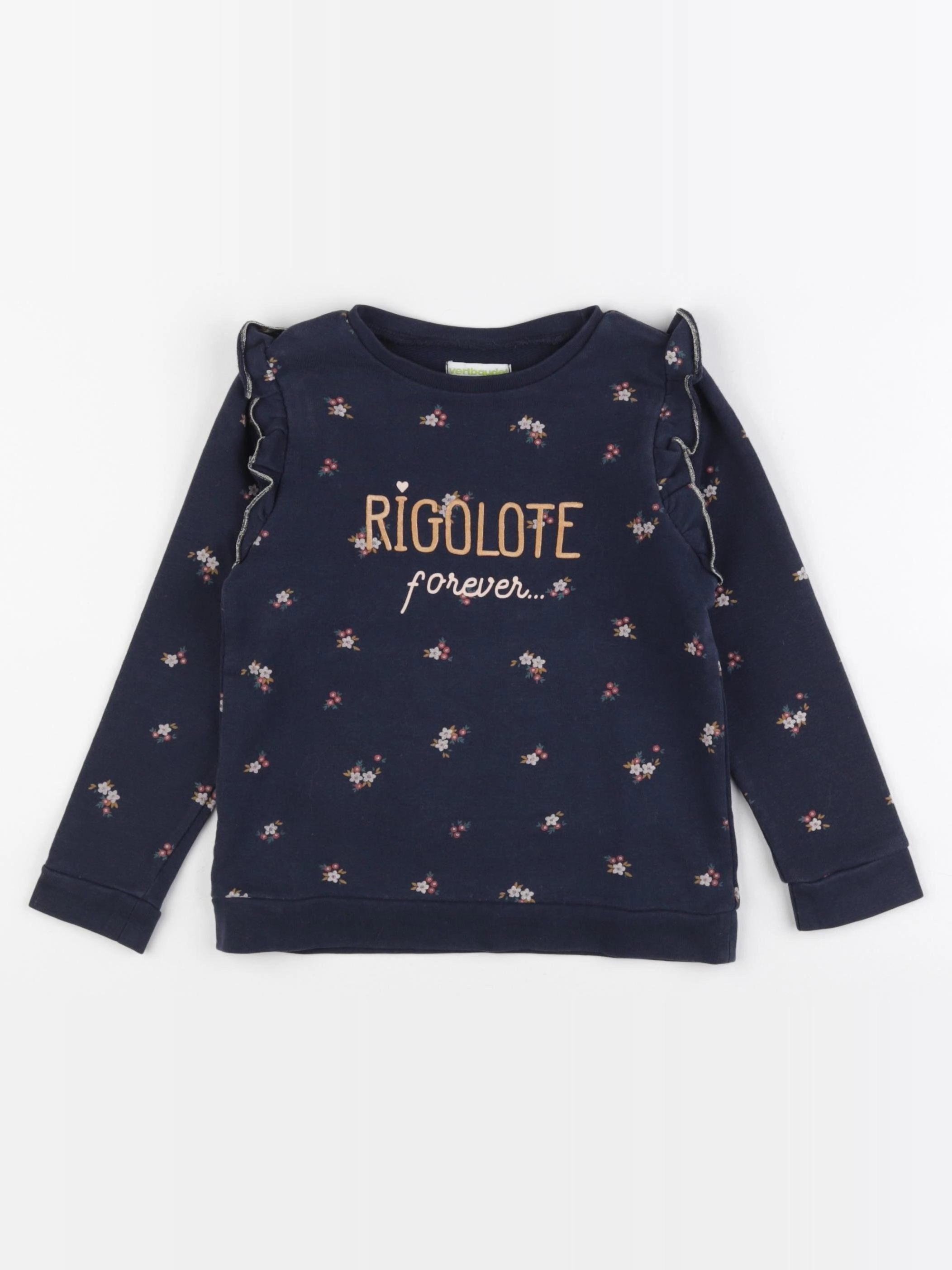 Vertbaudet - sweat bleu - 5 ans