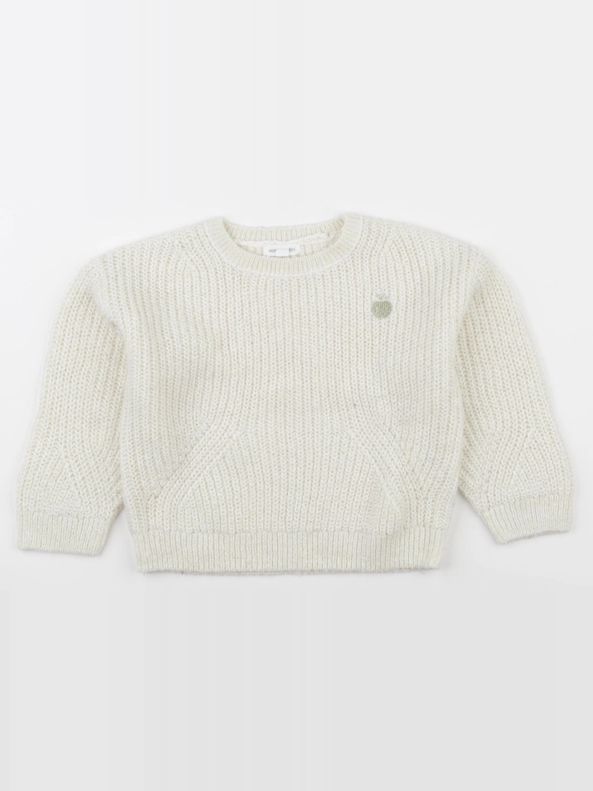 Vertbaudet - pull beige - 4 ans