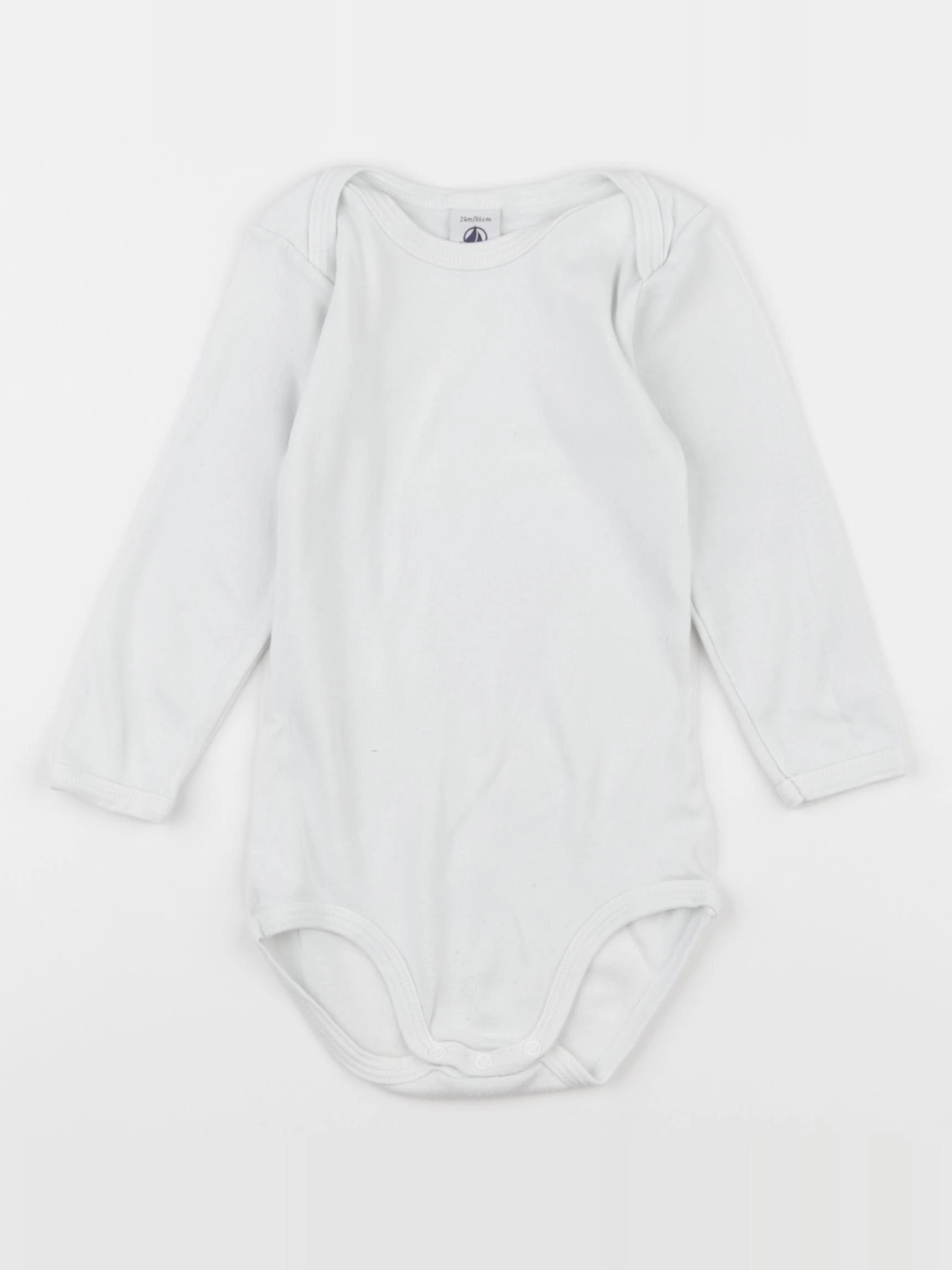 Petit Bateau - body blanc - 24 mois
