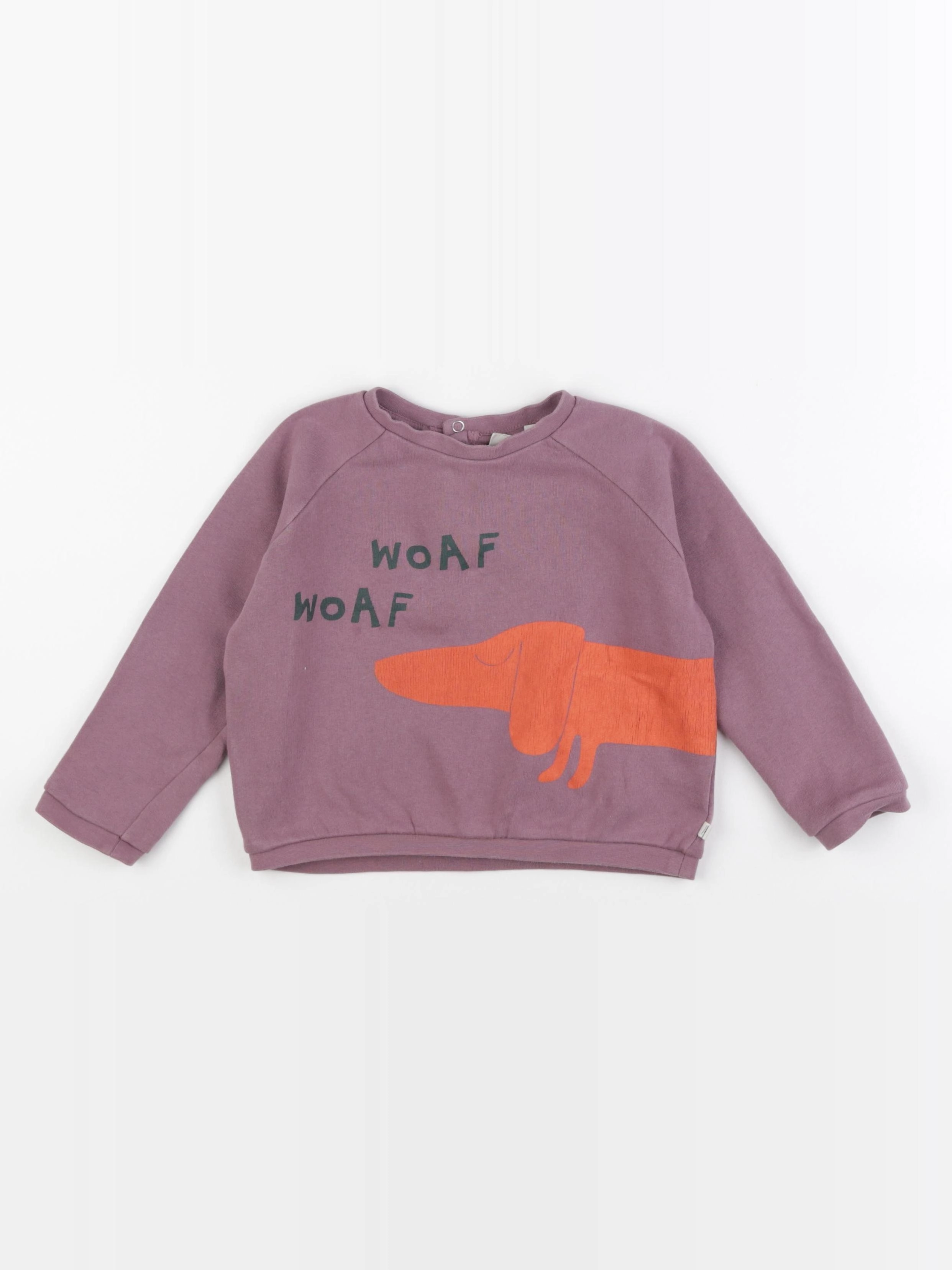Arsène et les pipelettes - sweat violet - 36 mois