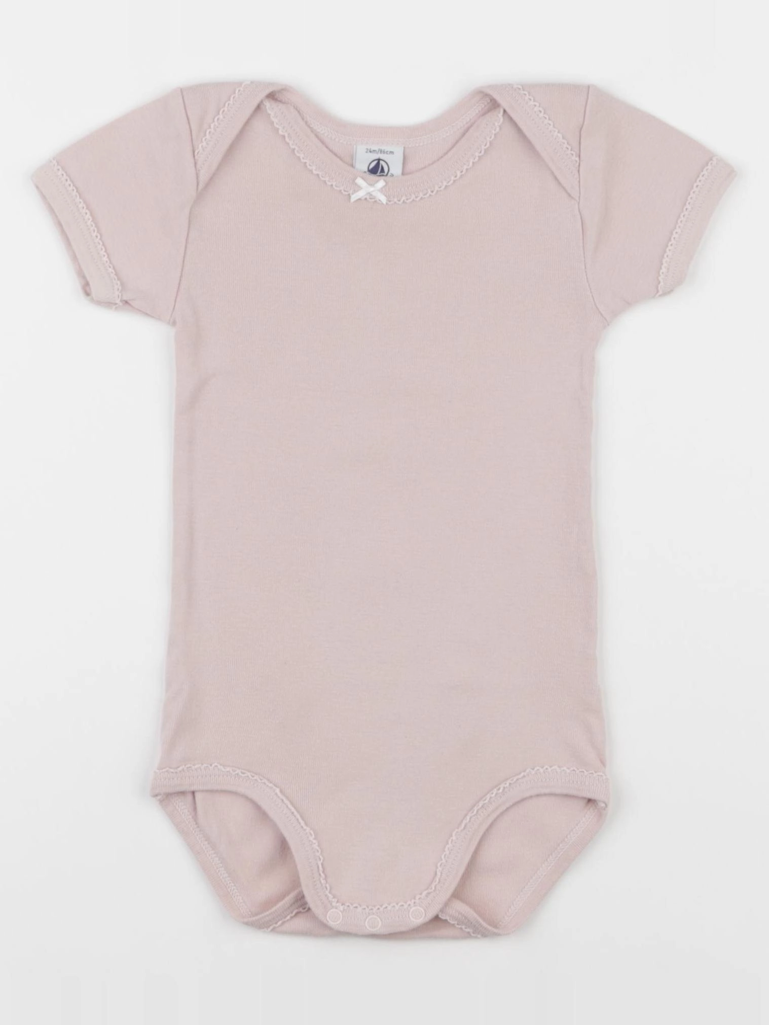 Petit Bateau - body rose - 24 mois