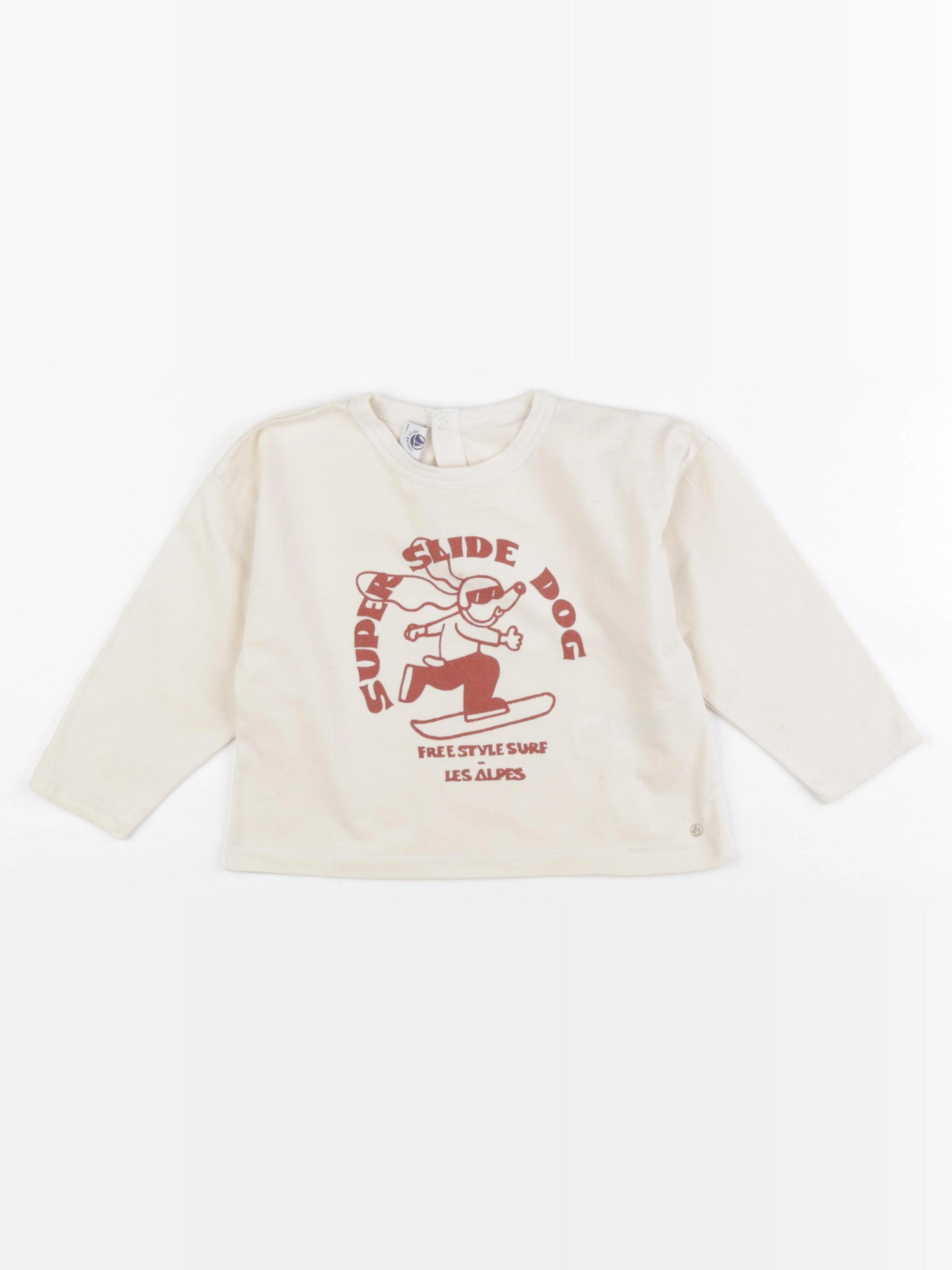 Petit Bateau - tee-shirt beige - 36 mois