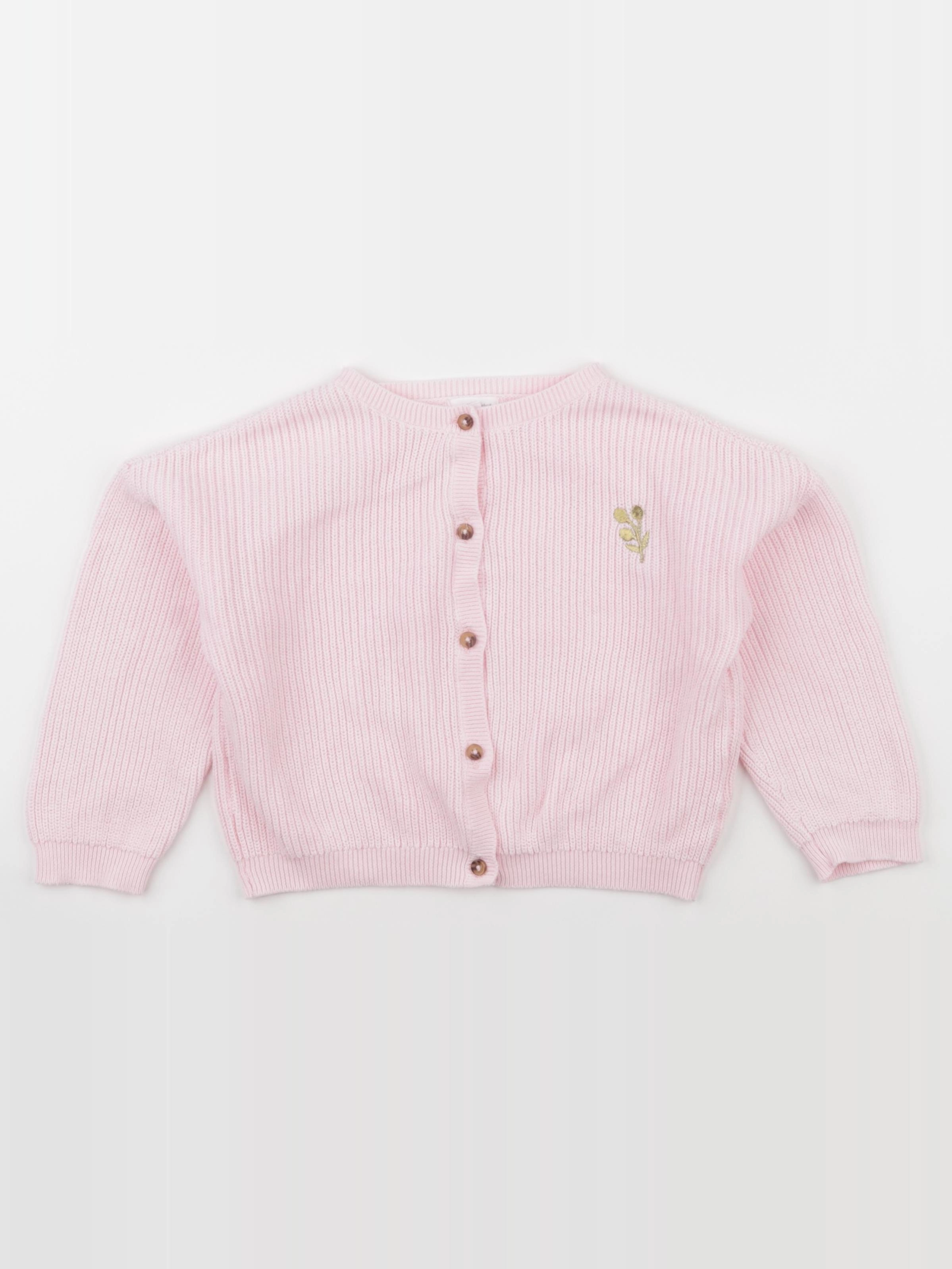 Vertbaudet - gilet rose - 3 ans