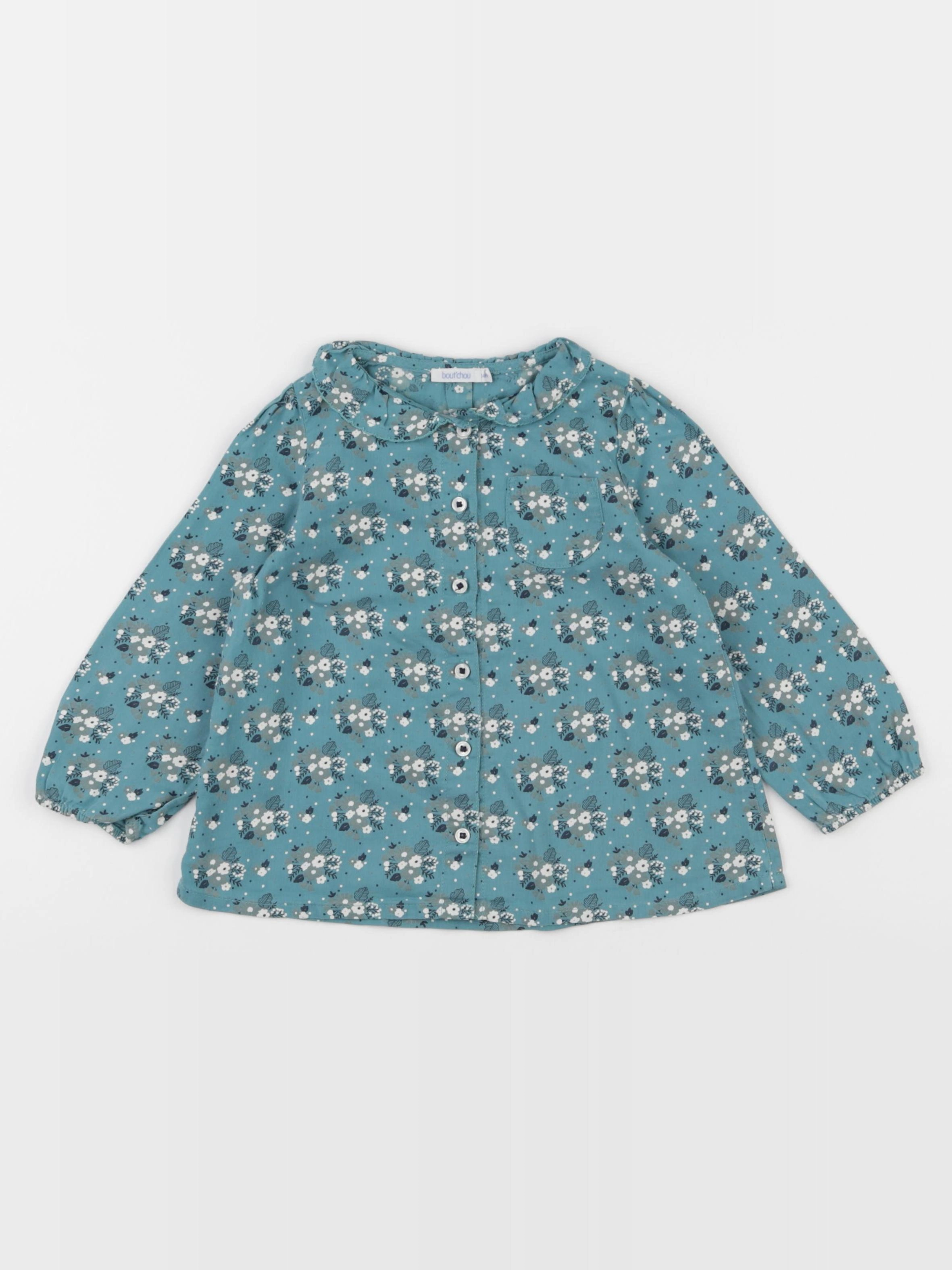 Boutchou - blouse vert - 24 mois
