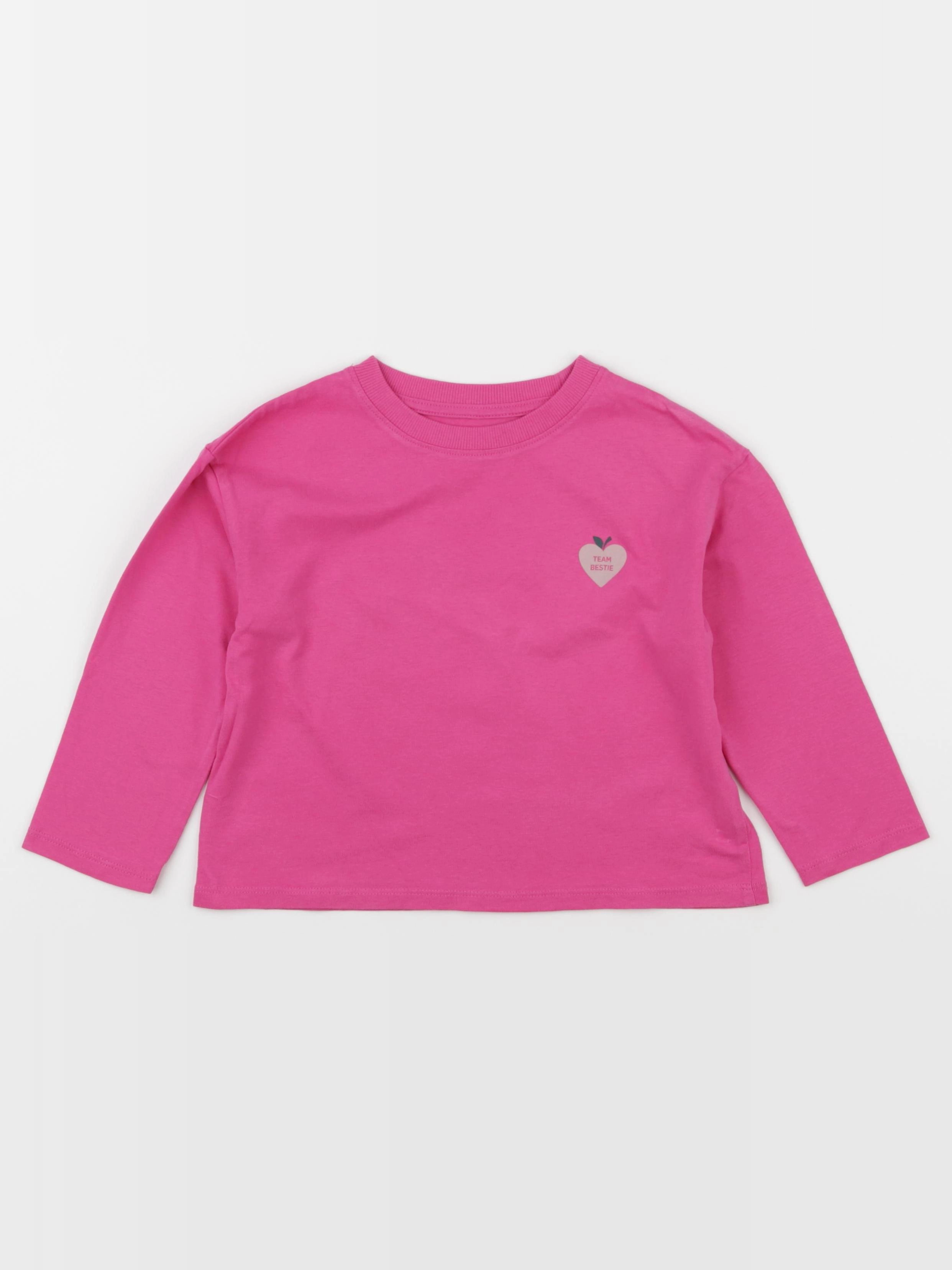 Vertbaudet - tee-shirt rose - 4 ans