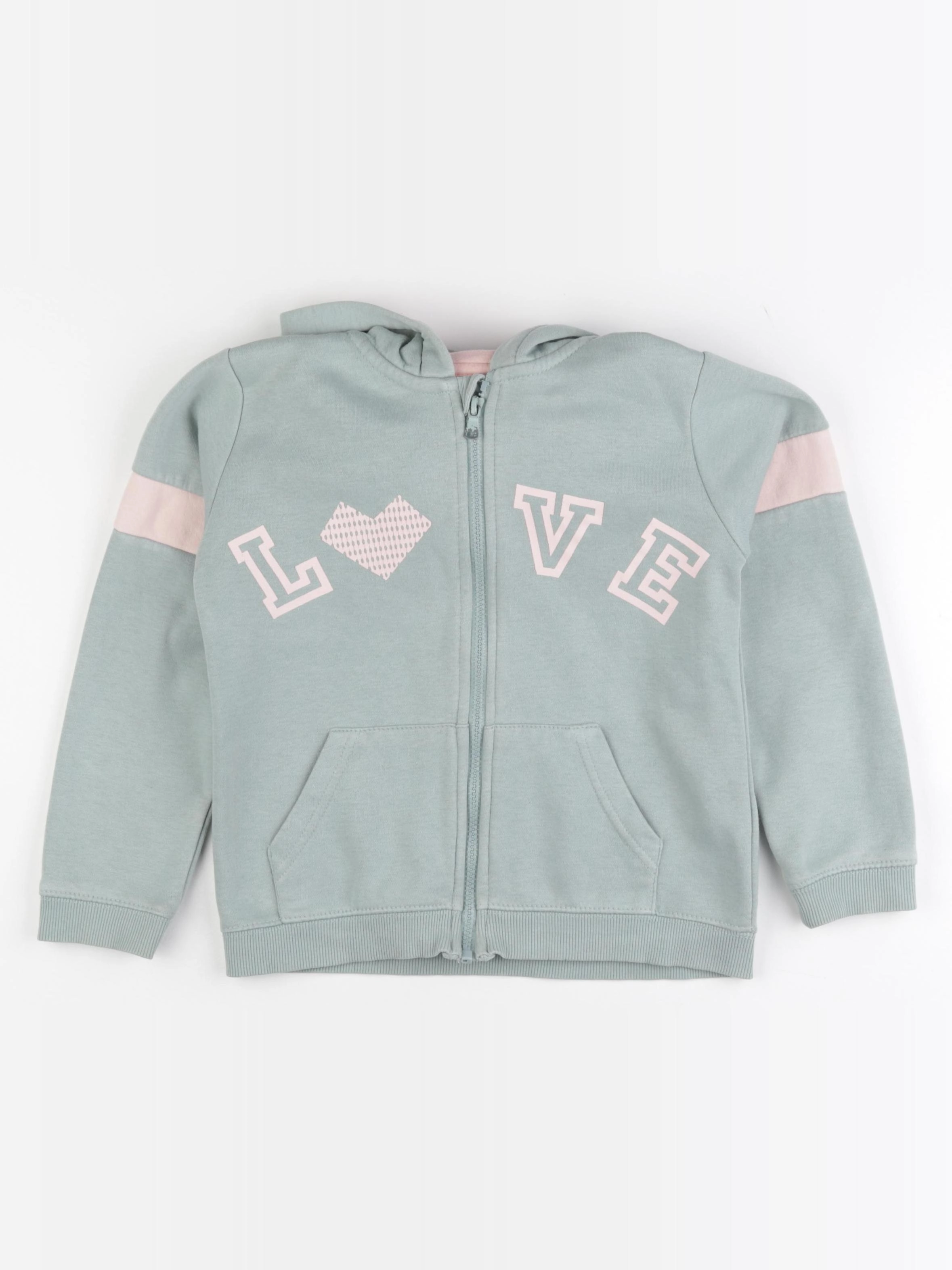 Vertbaudet - sweat vert - 8 ans